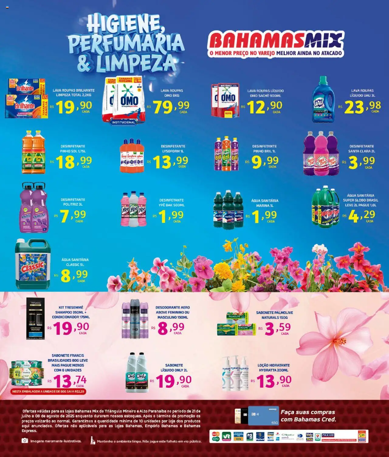 Bahamas Mix Folheto - válido de 21.07.2025 | Página: 2 | Produtos: Desodorante, Faca, Sabonete, Água sanitária