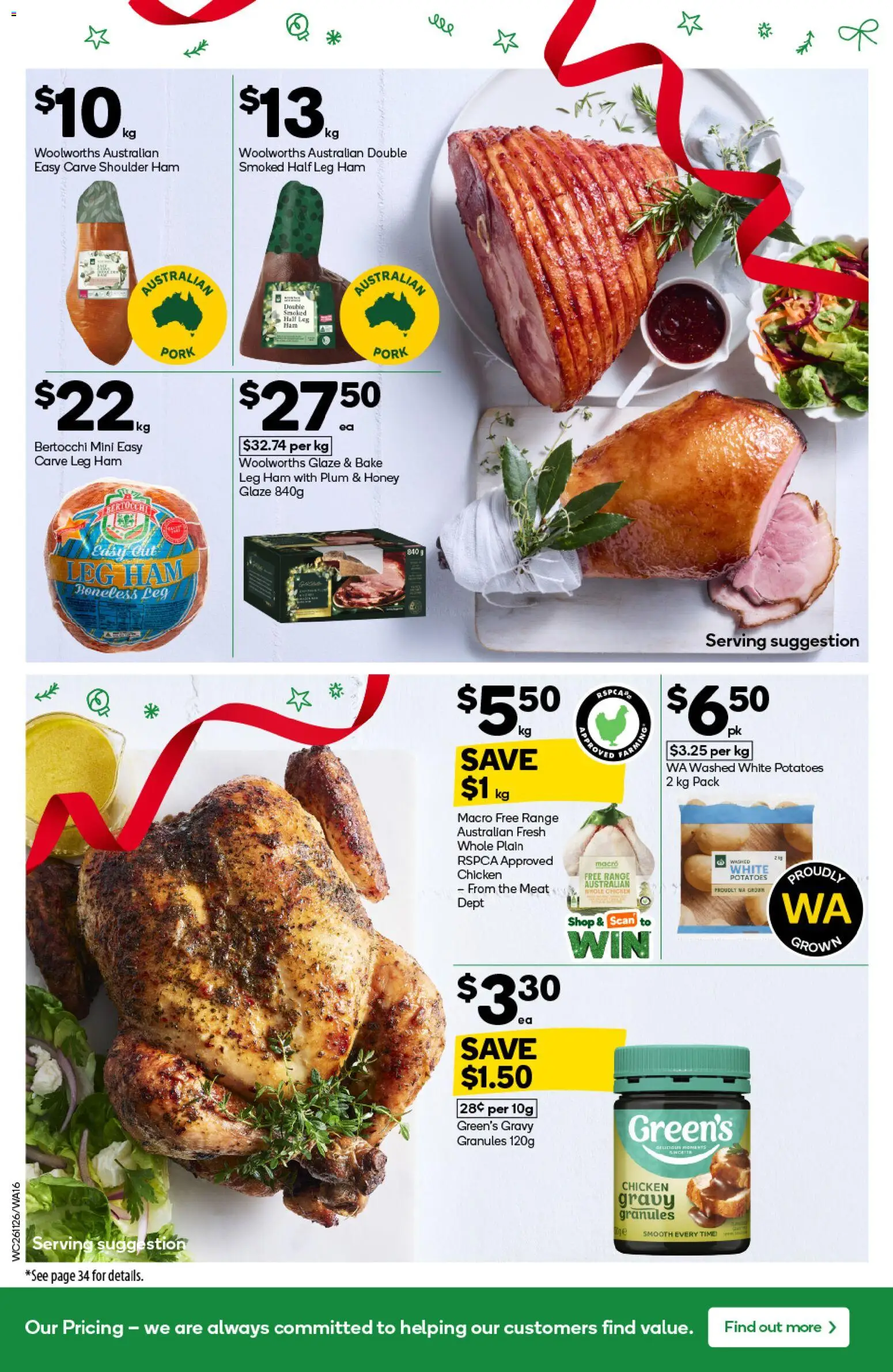 Woolworths catalogue - valid from 26.11.2025 | Page: 16 | Products: Chicken, Pork, Meat, Potatoes
