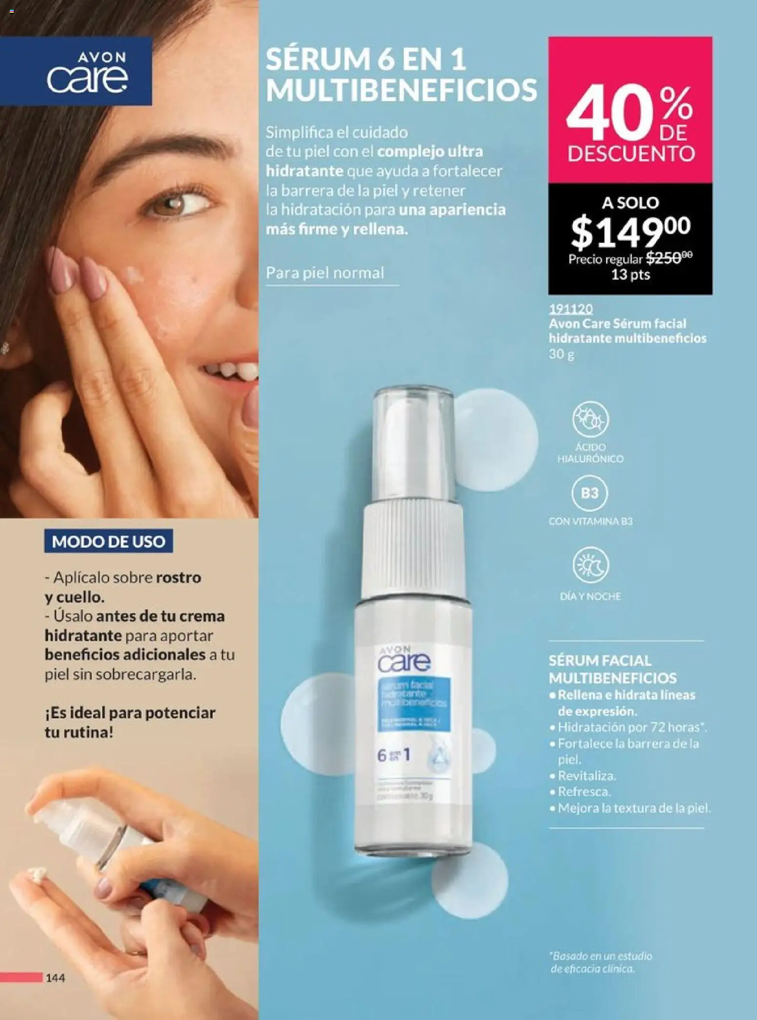 Nuevas ofertas de AVON válidas en toda la República Mexicana desde el 20.12.2025. ¡Encuentra las mejores ofertas en AVON campaña 1 2026! | Página: 151 | Productos: Serum, Crema, Sobre