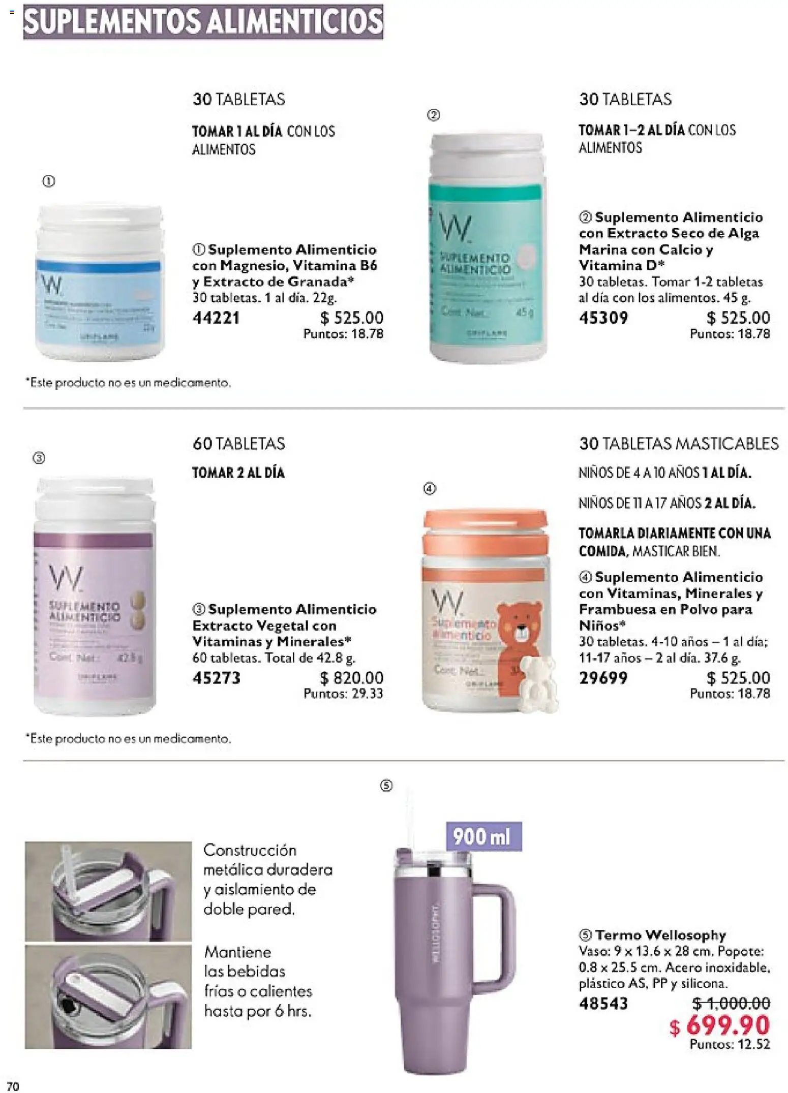Nuevas ofertas de Oriflame válidas en toda la República Mexicana desde el 14.02.2026. ¡Encuentra las mejores ofertas en Oriflame campaña 3 2026! | Página: 70 | Productos: Vitaminas, Polvo, Termo