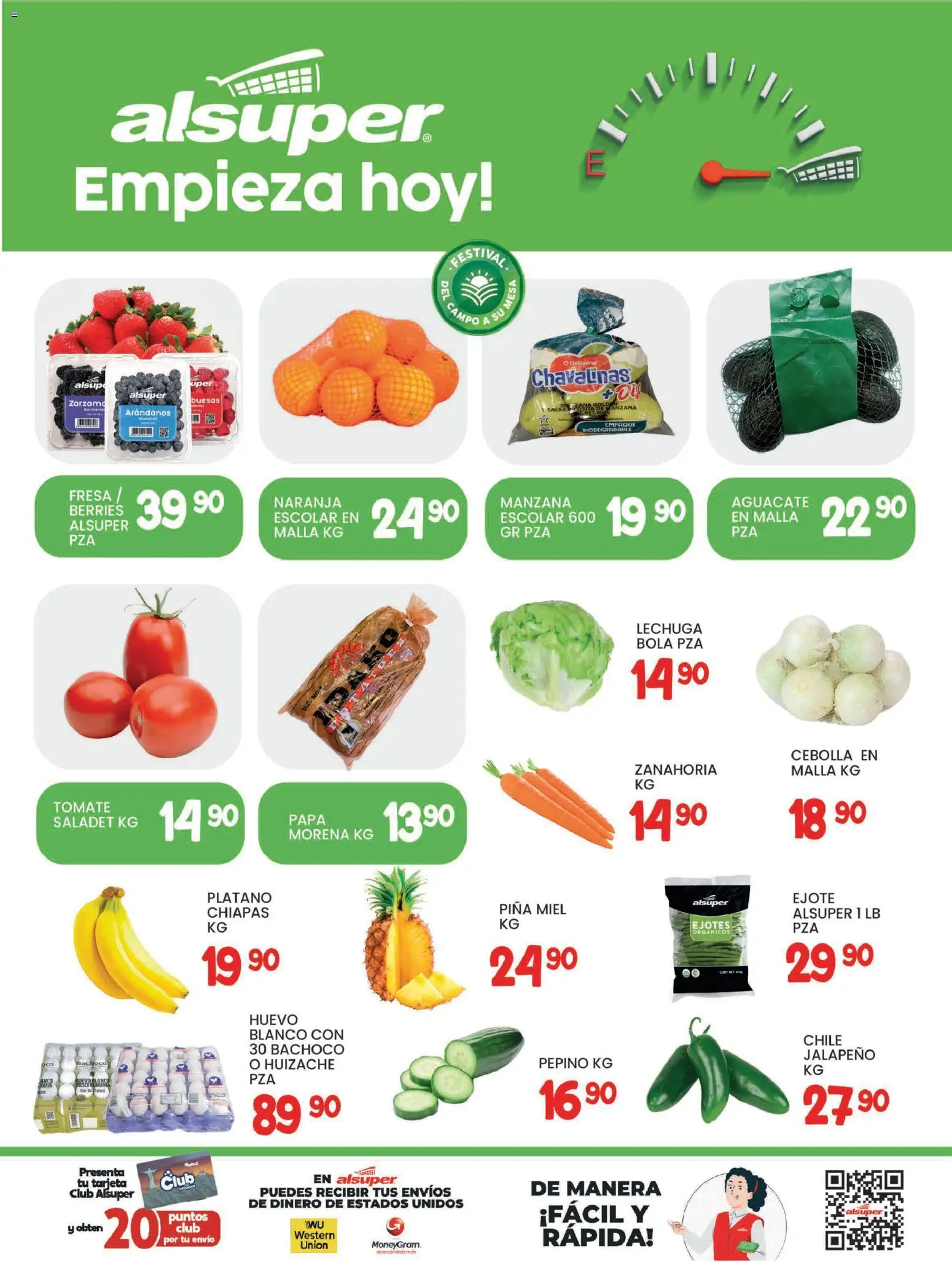 Nuevas ofertas de Alsuper válidas en toda la República Mexicana desde el 20.01.2026. ¡Encuentra las mejores ofertas en Alsuper folleto Laguna! | Página: 8 | Productos: Cebolla, Fresa, Plátano, Manzana