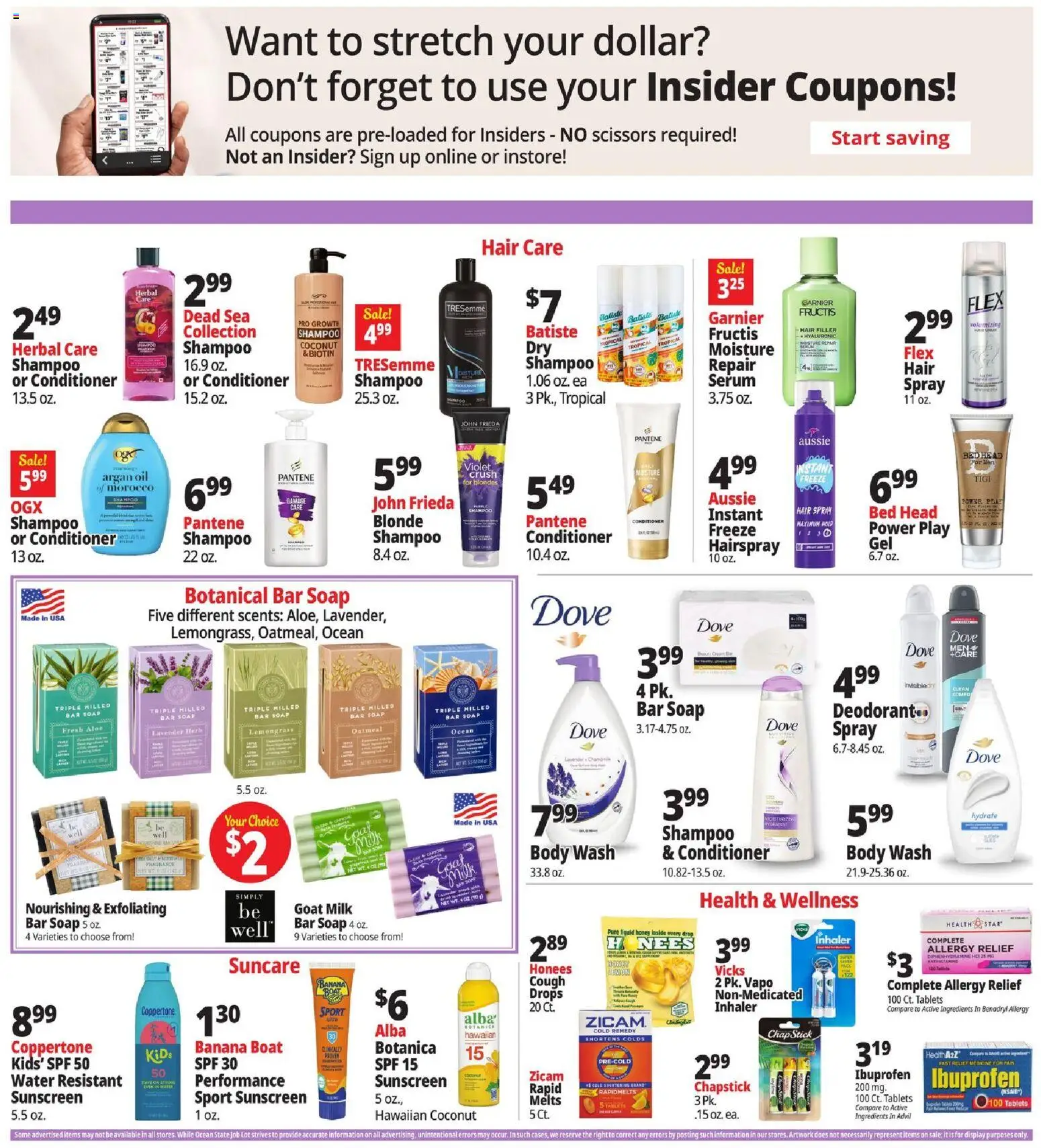 Ocean State Job Lot Weekly Ad - valid from 09.04.2026 | Page: 18 | Products: Bed, Soap, Body Wash, Lemon