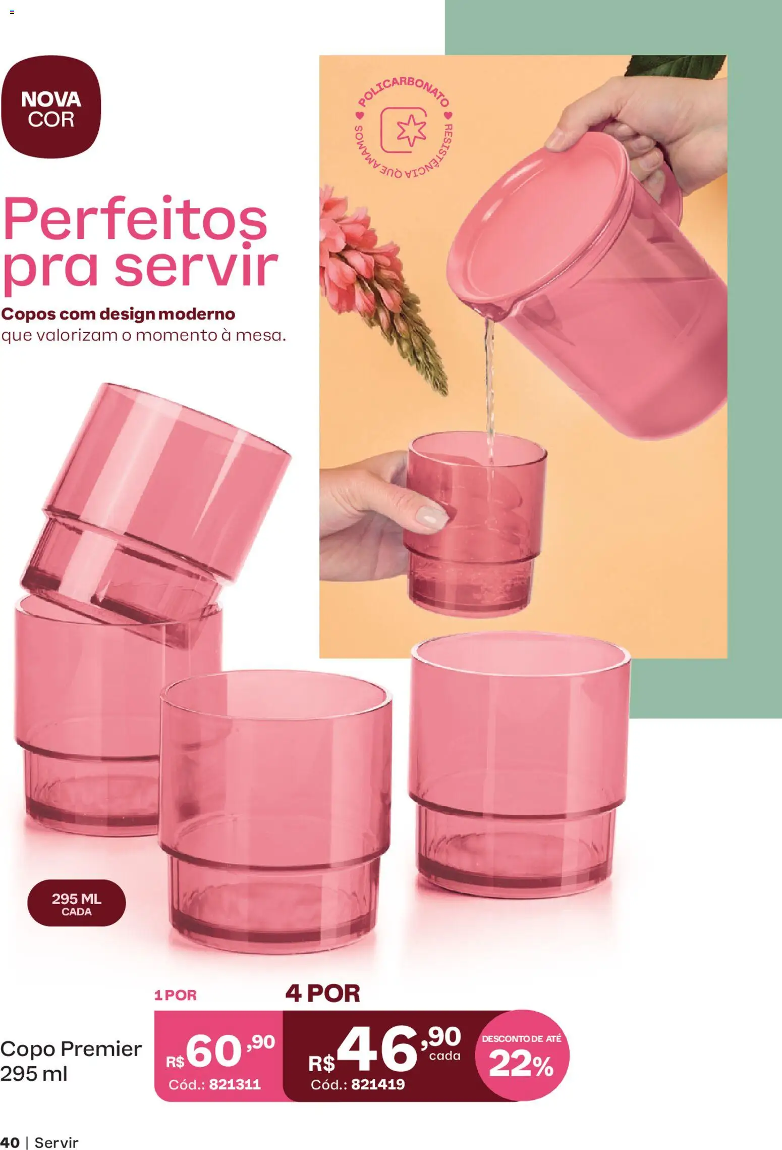Tupperware Folheto - válido de 01.04.2026 | Página: 40 | Produtos: Copos