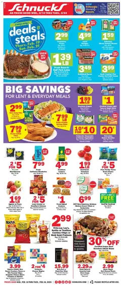 Preview of Schnucks weekly ads valid from 18.02.2026