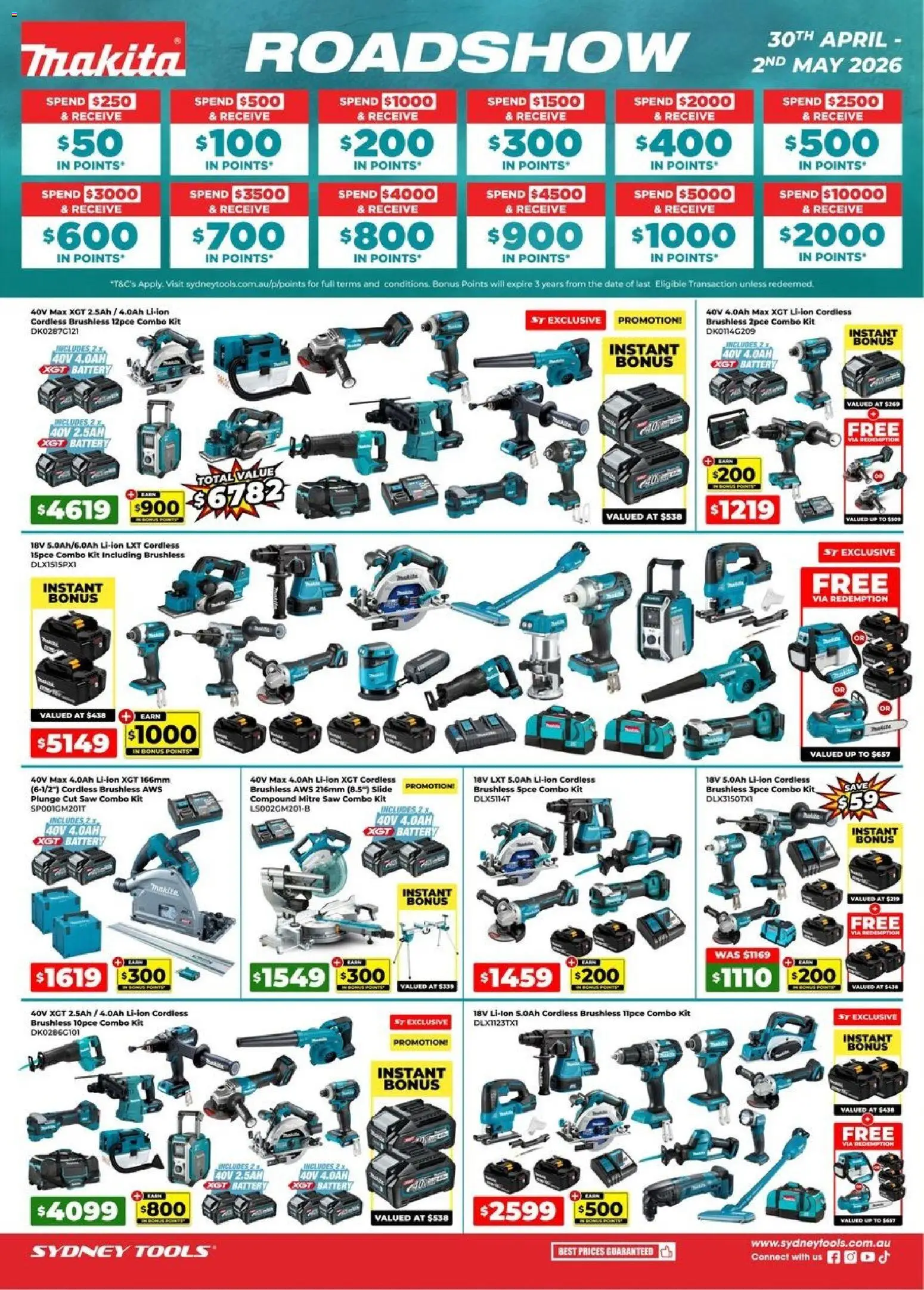Sydney Tools catalogue - valid from 30.04.2026 | Page: 1 | Products: Battery, Saw, Date, Tools