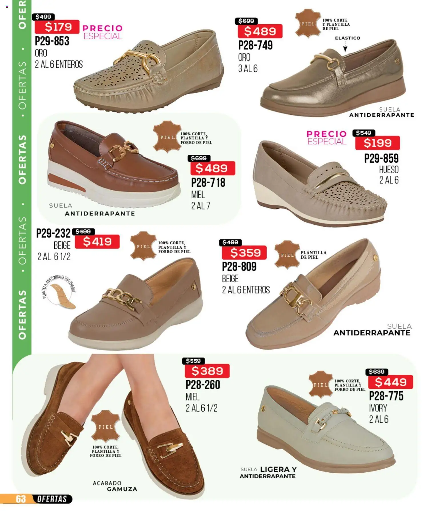 Nuevas ofertas de Cklass válidas en toda la República Mexicana desde el 12.01.2026. ¡Encuentra las mejores ofertas en Cklass catálogo Mega Ofertas Calzado! | Página: 64 | Productos: Gamuza