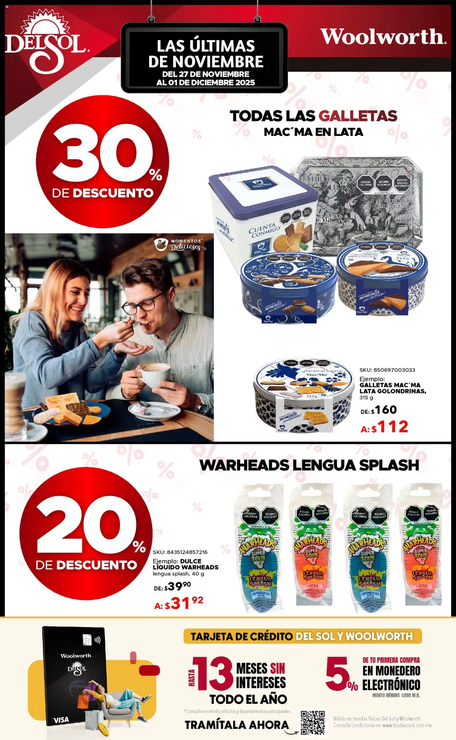 Nuevas ofertas de Del Sol y Woolworth válidas en toda la República Mexicana desde el 27.11.2025. ¡Encuentra las mejores ofertas en Del Sol y Woolworth Buen Fin ! | Página: 25