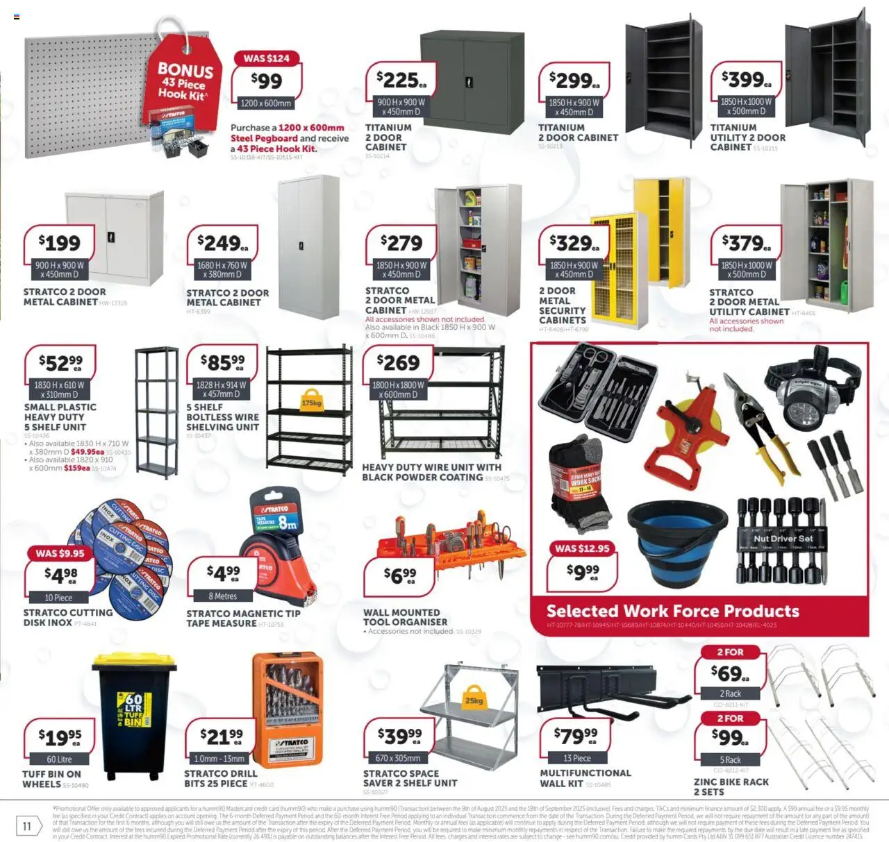 Stratco catalogue - valid from 08.08.2025 | Page: 11 | Products: Cabinet, Shelf, Door, Zinc