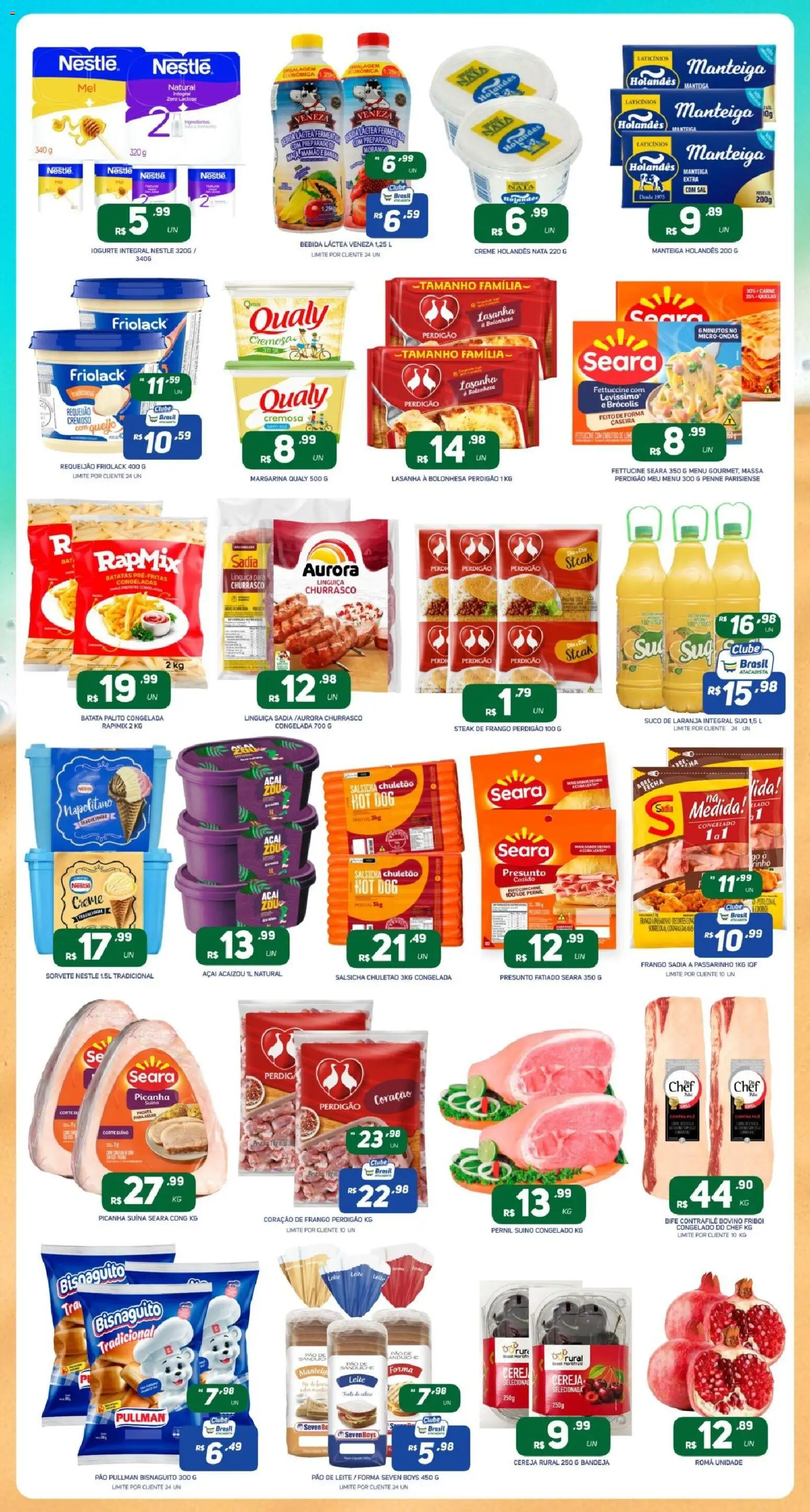 Brasil Atacadista Folheto - válido de 05.01.2026 | Página: 3 | Produtos: Bebida, Brócolis, Sal, Requeijão