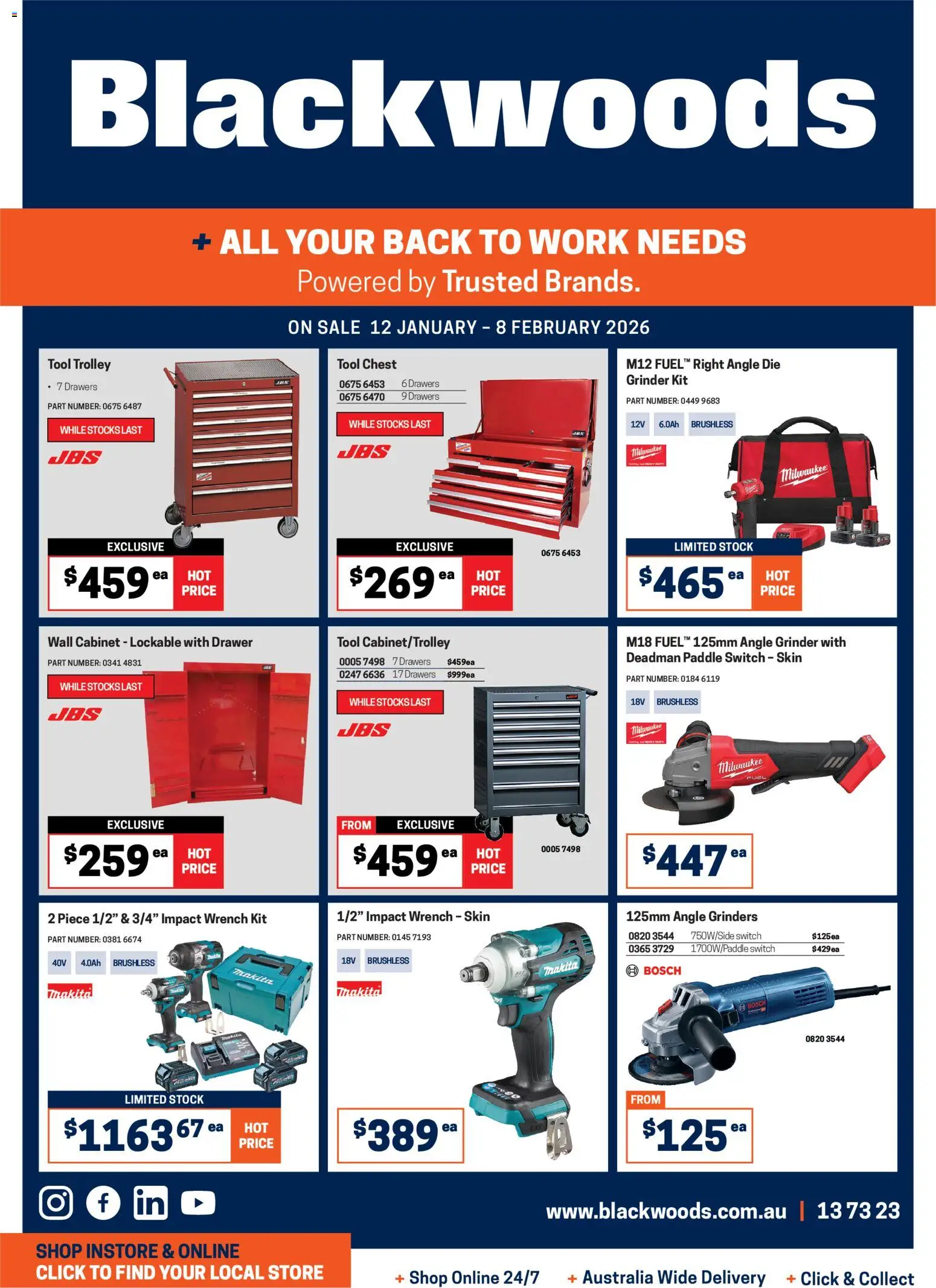 Black Woods catalogue - valid from 12.01.2026 | Page: 1 | Products: Cabinet, Drawer, Trolley, Grinder