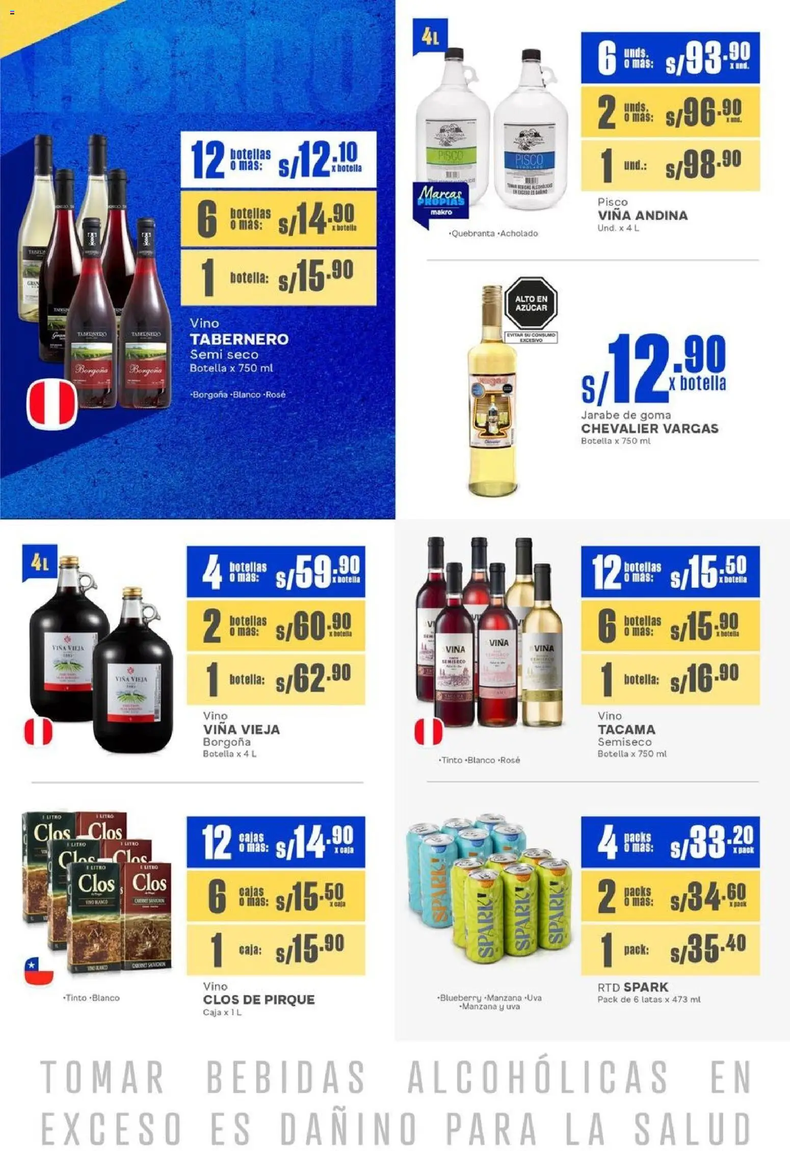Catálogo Makro válido desde 23.10.2025 | Página: 18 | Productos: Caja, Vino