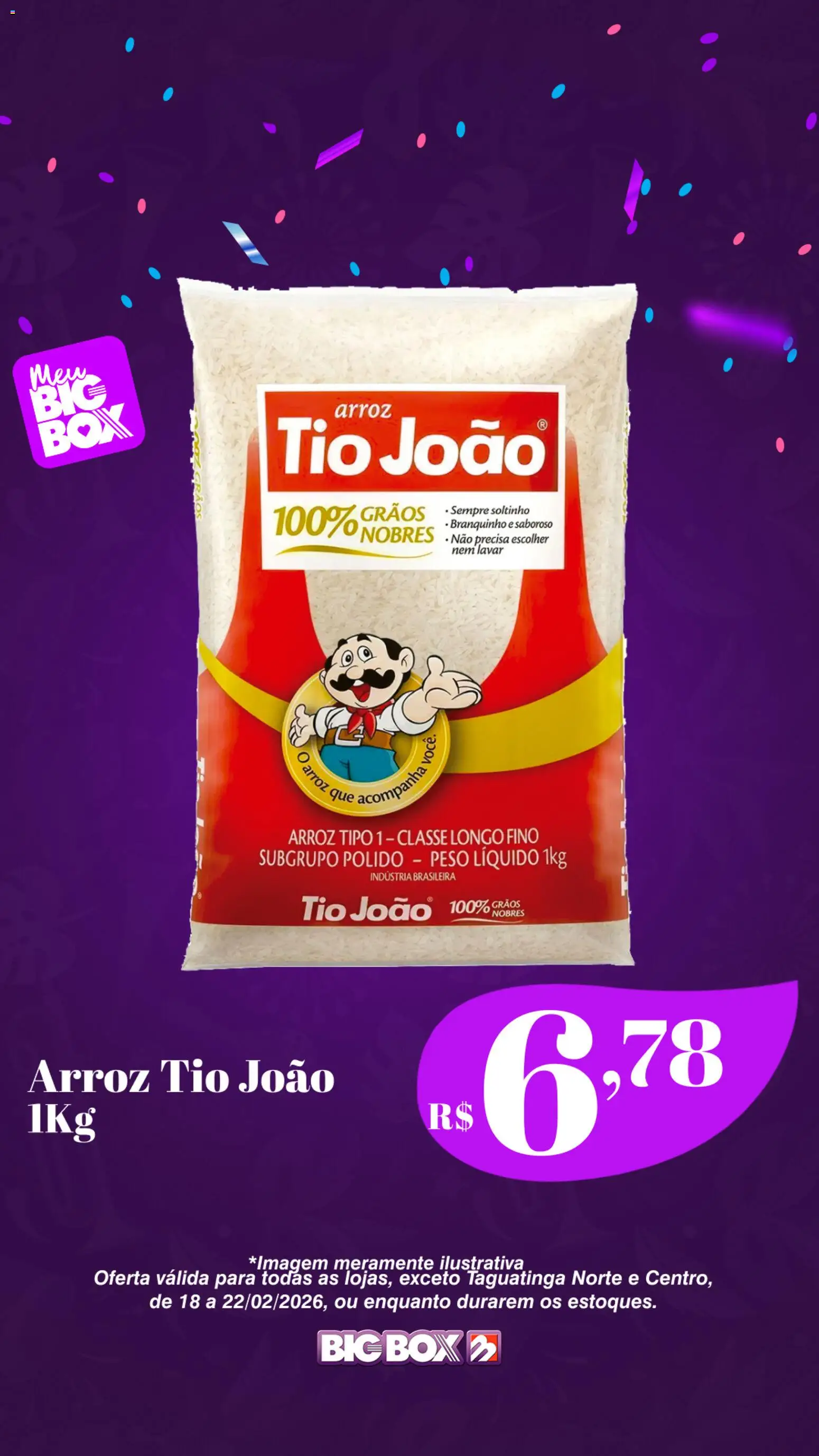Big Box Folheto - válido de 18.02.2026 | Página: 2 | Produtos: Arroz