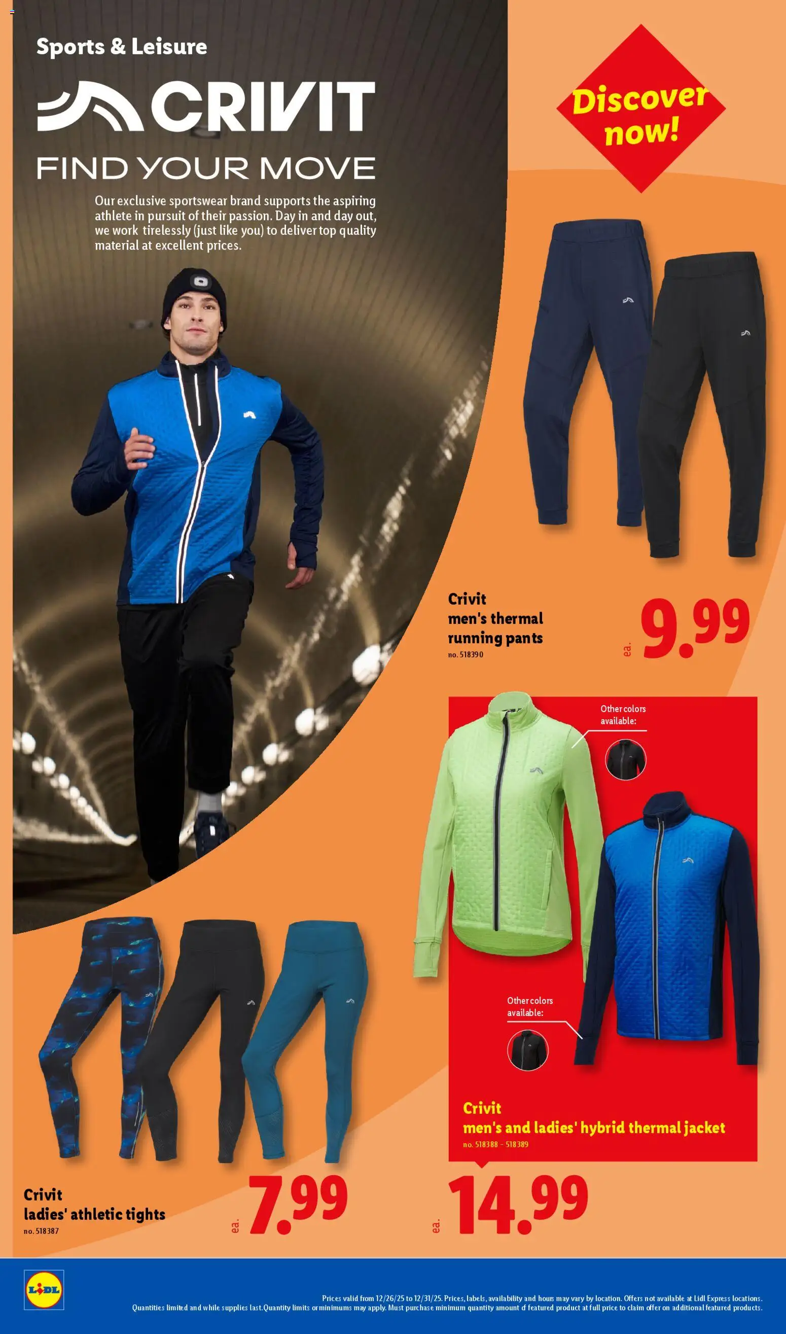 Lidl Weekly Ad - valid from 26.12.2025 | Page: 26 | Products: Jacket, Pants, Tights
