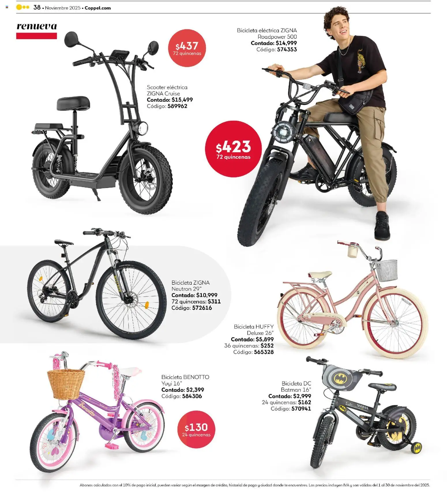 Nuevas ofertas de Coppel válidas en toda la República Mexicana desde el 01.11.2025. ¡Encuentra las mejores ofertas en Coppel Buen Fin! | Página: 38 | Productos: Scooter, Té