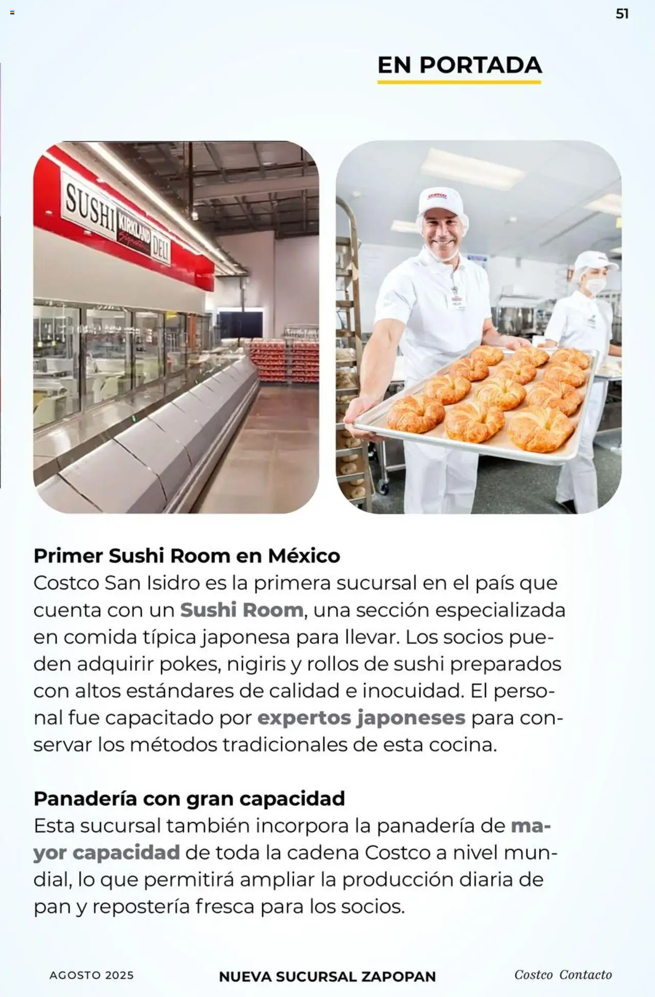Nuevas ofertas de Costco válidas en toda la República Mexicana desde el 07.08.2025. ¡Encuentra las mejores ofertas en Costco - Catálogo Agosto! | Página: 51 | Productos: Pan, Panadería, Cadena