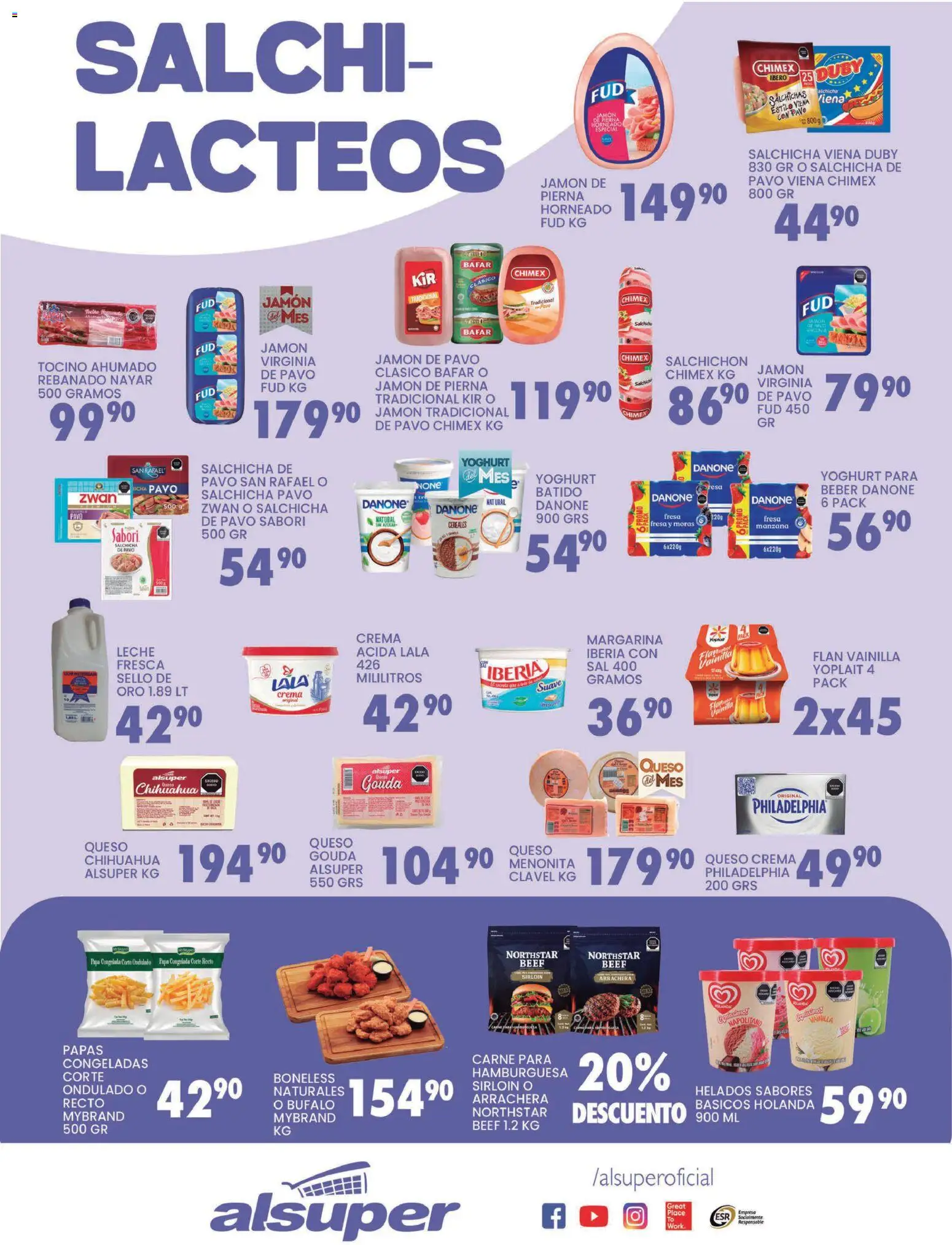 Nuevas ofertas de Alsuper válidas en toda la República Mexicana desde el 03.03.2026. ¡Encuentra las mejores ofertas en Alsuper folleto! | Página: 3 | Productos: Tocino, Sal, Queso, Cereales