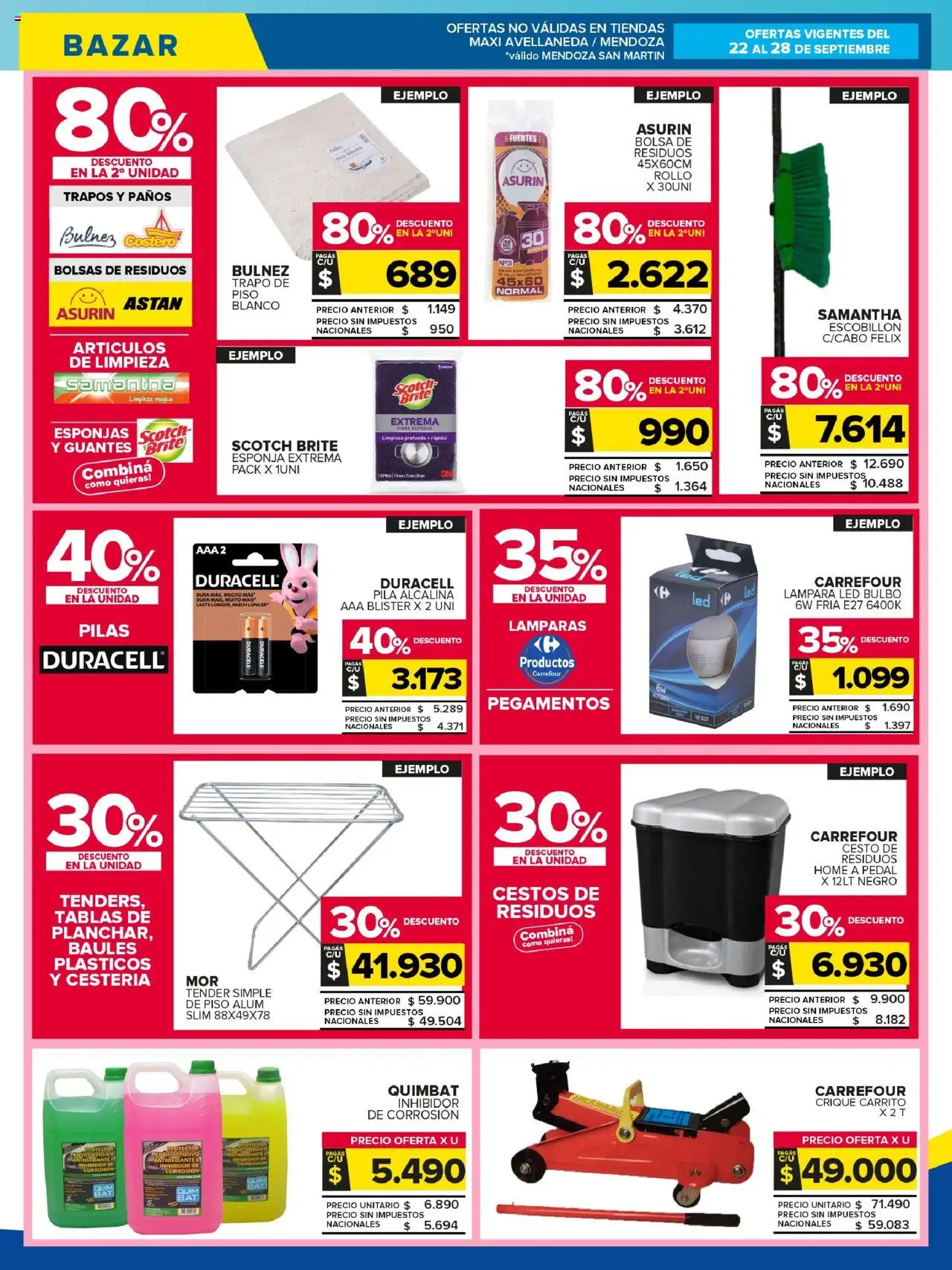 Carrefour Maxi catálogo │ válido desde el 22.09.2025 | Página: 24 | Productos: Pila, Bolsa, Pilas, Guantes