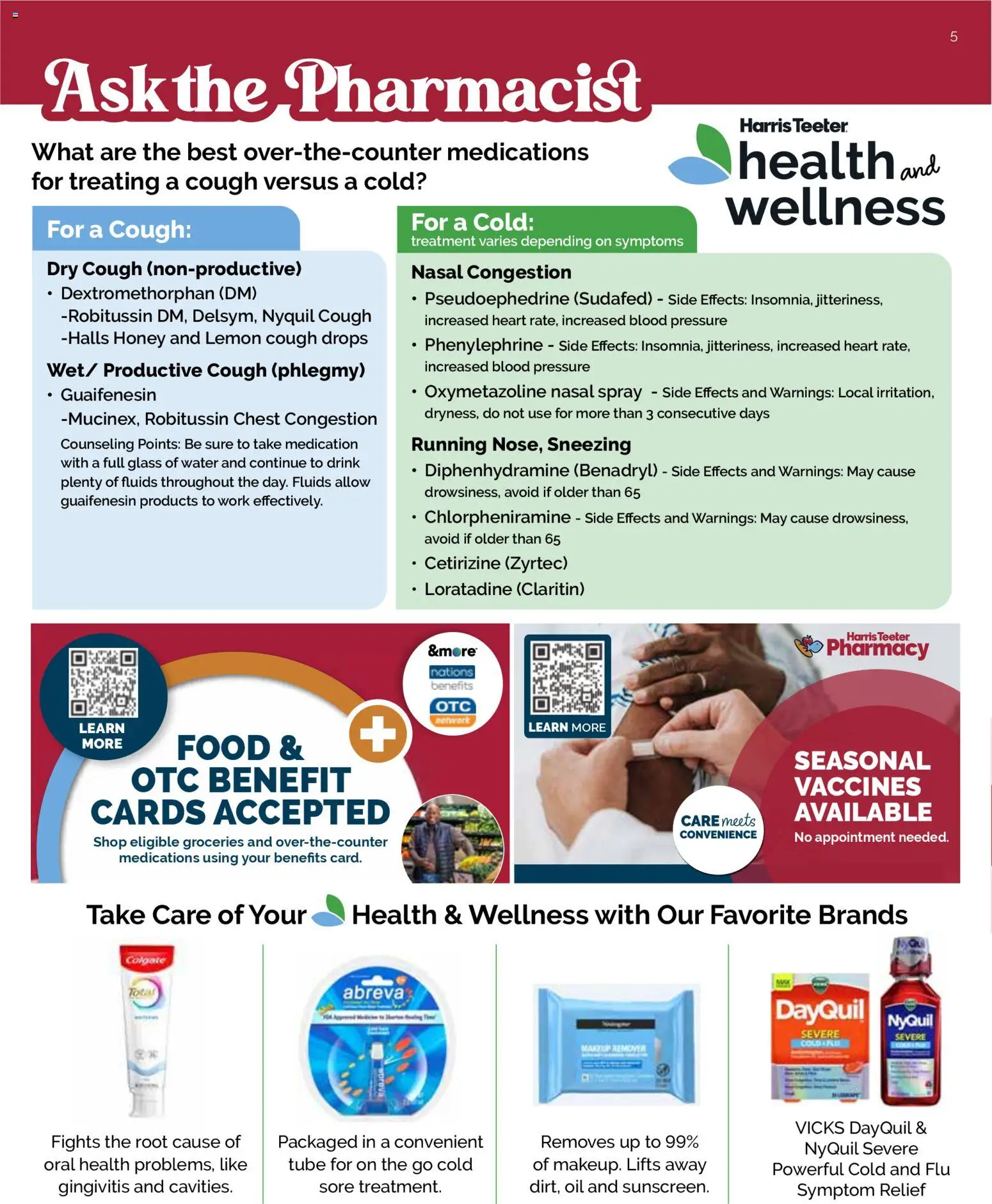 Harris Teeter Monthly Ad - valid from 03.12.2025 | Page: 5 | Products: Makeup Remover, Oil, Water, Lemon