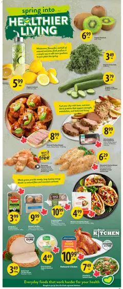 Preview of Save on foods weekly flyer / circulaire from shop Save on foods valid from 16.04.2026 | Page: 13 | Products: Rice, Salad, Turkey, Chocolate