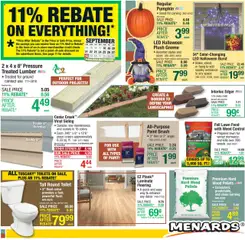 Preview of Menards weekly ads valid from 17.09.2025