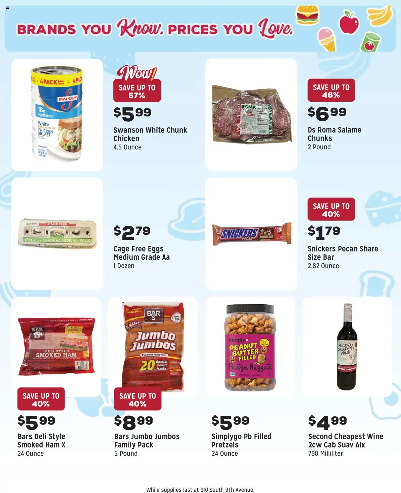 Grocery Outlet Weekly - WA - valid from 06.08.2025 | Page: 4 | Products: Butter, Eggs, Ham, Wine