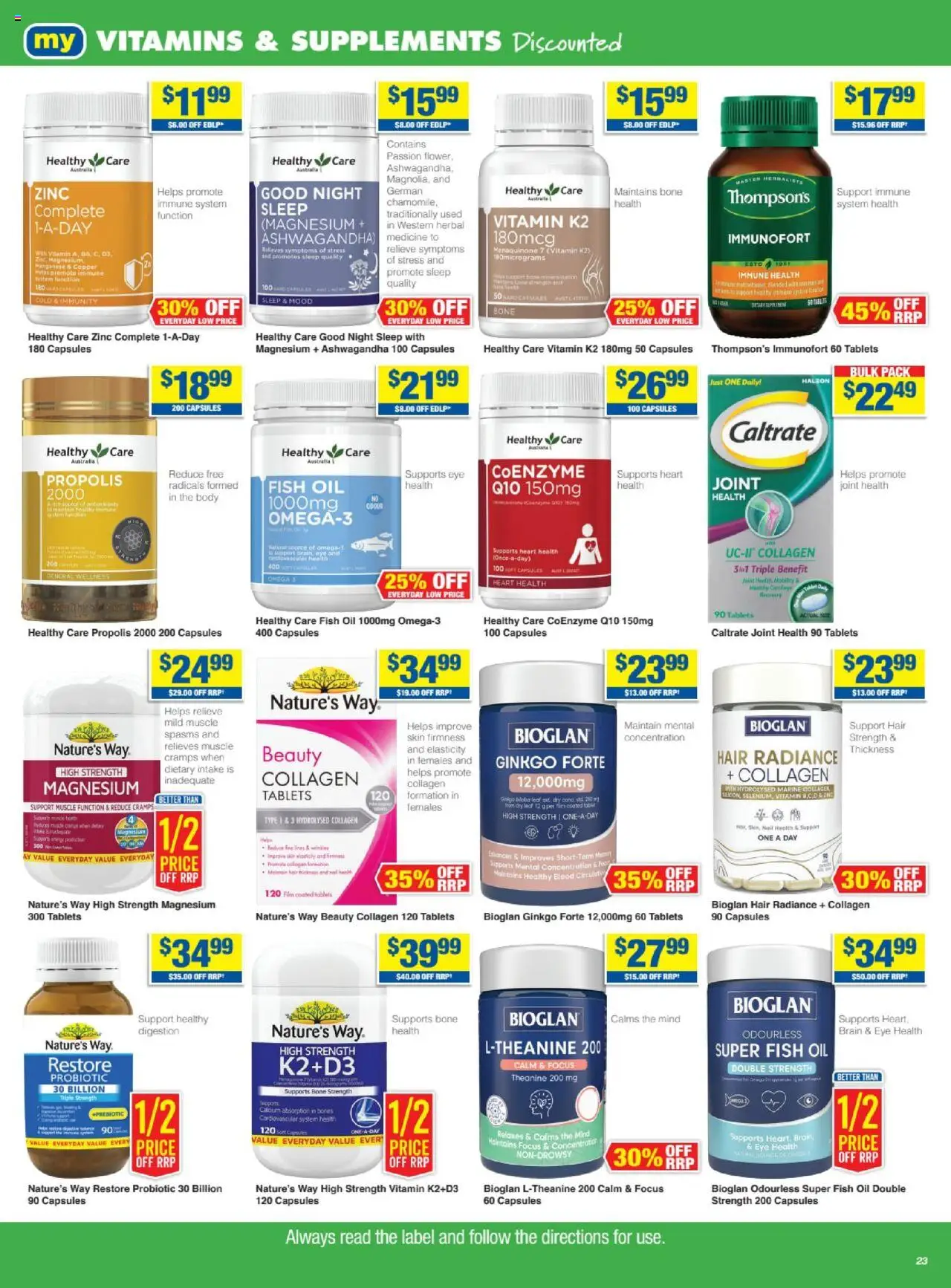 My Chemist catalogue - valid from 26.06.2025 | Page: 23 | Products: Fish, Tablet, Fish oil, Vitamin
