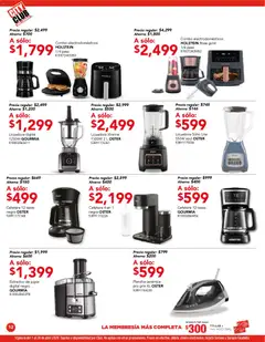 Vista previa de City Club catálogo, nuevo folleto de la tienda, válido en México a partir del 01.04.2026 | Página: 12 | Productos: Licuadora, Cafetera, Plancha, Extractor