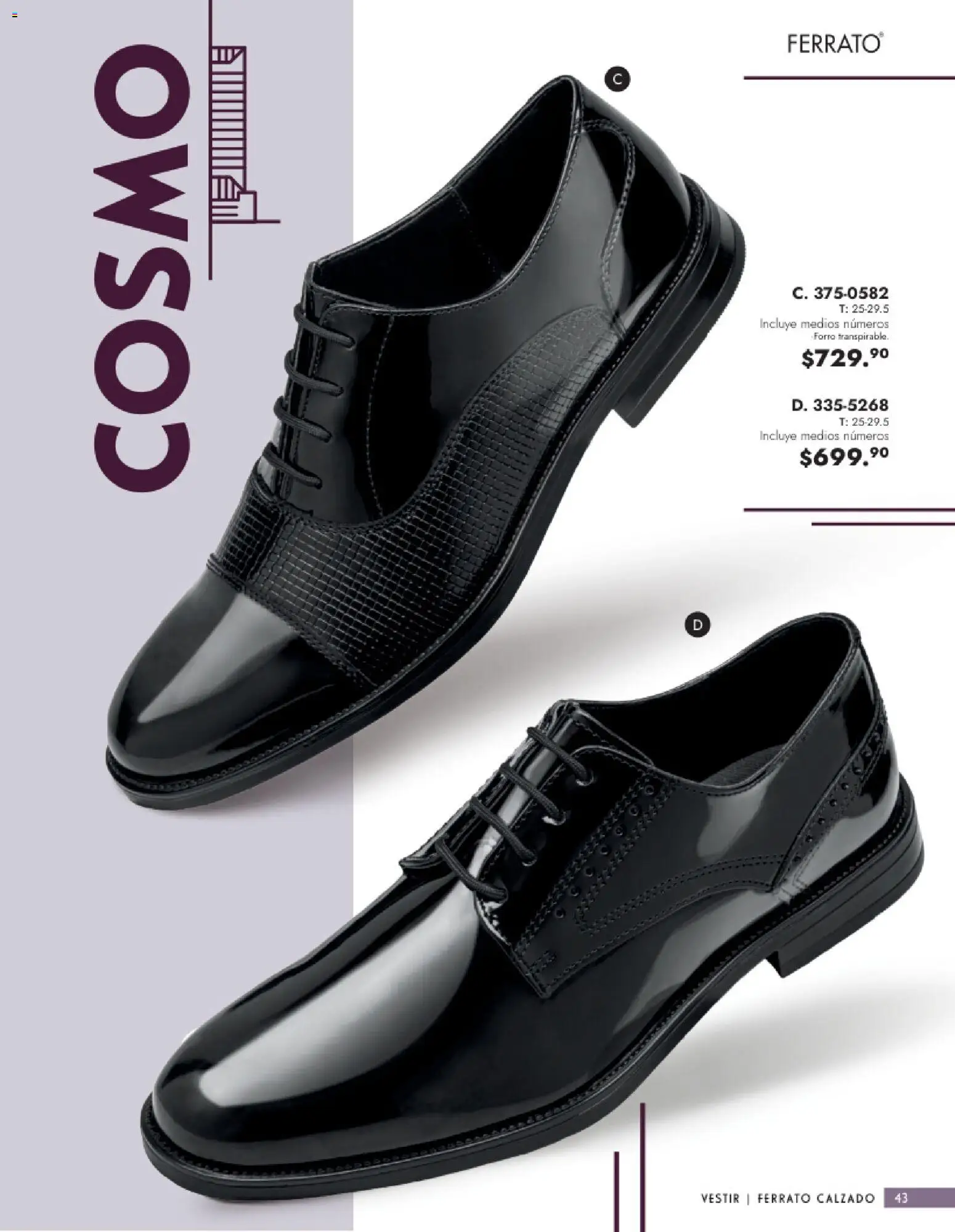 Nuevas ofertas de Andrea válidas en toda la República Mexicana desde el 25.01.2026. ¡Encuentra las mejores ofertas en Andrea catálogo Calzado Caballero! | Página: 43