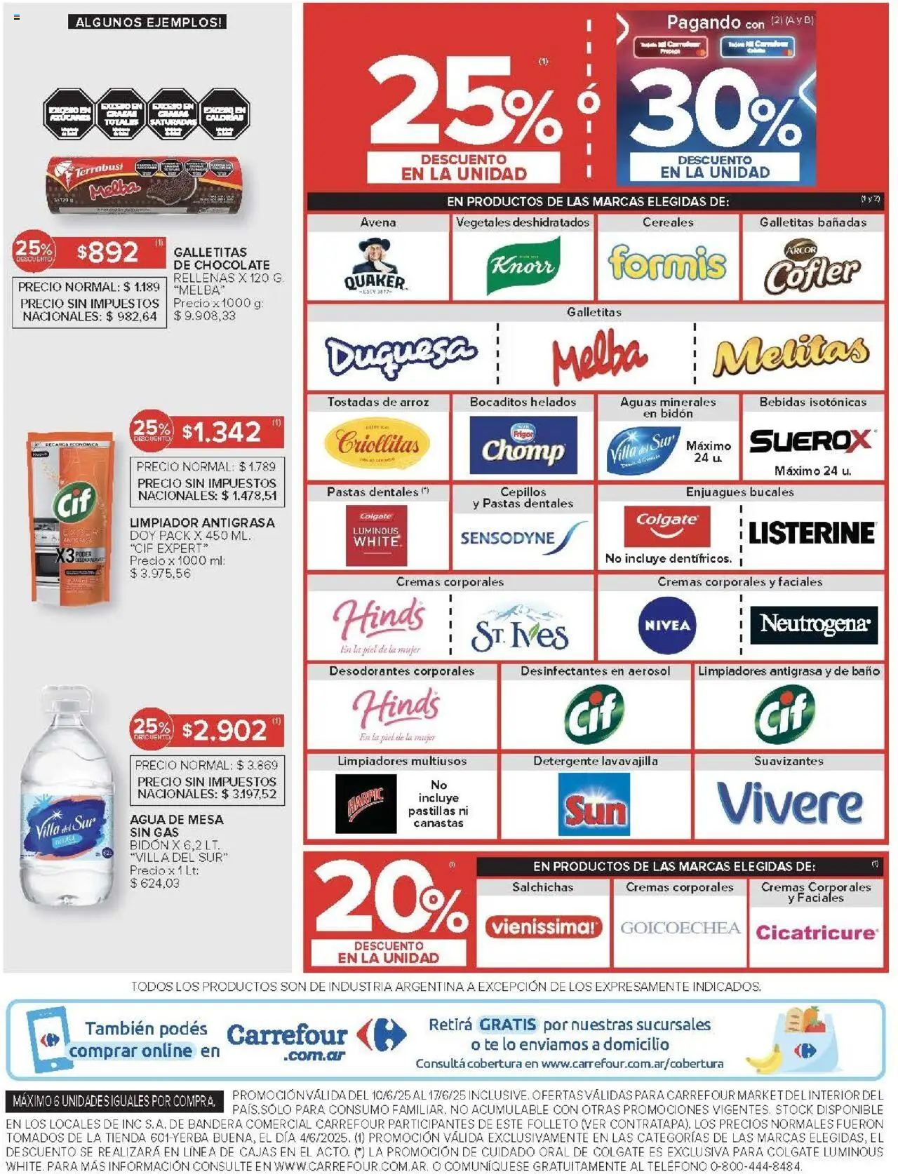 Carrefour Market catálogo - Córdoba │ válido desde el 10.06.2025 | Página: 8 | Productos: Antigrasa, Mesa, Detergente, Chocolate
