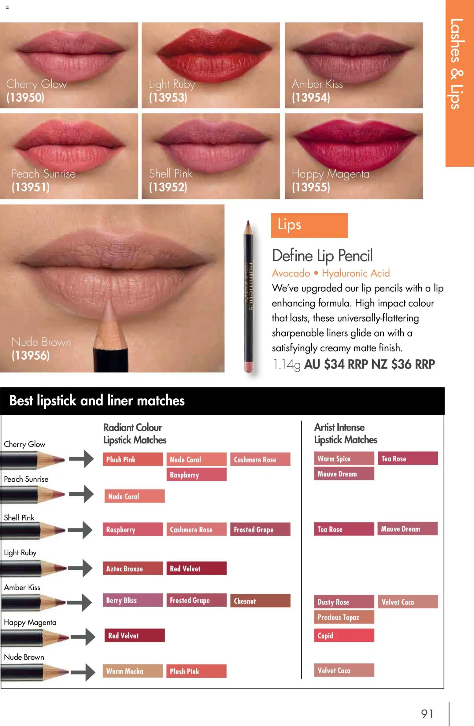 Nutrimetics catalogue - valid from 01.01.2026 | Page: 91 | Products: Lipstick, Tea, Peach, Raspberry