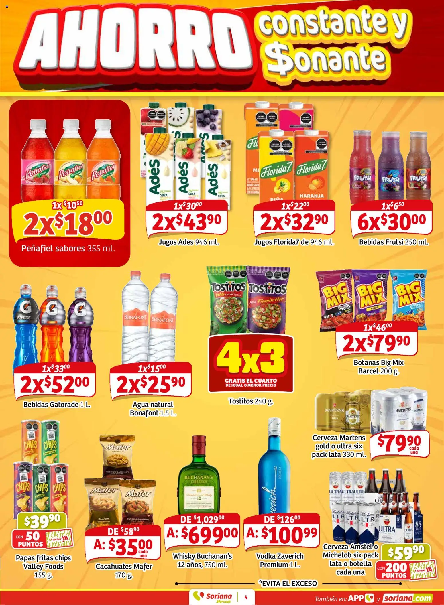 Nuevas ofertas de Soriana válidas en toda la República Mexicana desde el 12.02.2026. ¡Encuentra las mejores ofertas en Soriana - Pesito Valedor Mercado: Camp, Chia, Oax, Q. Roo, Tab, Yuc! | Página: 12 | Productos: Agua, Cerveza, Botella, Vodka
