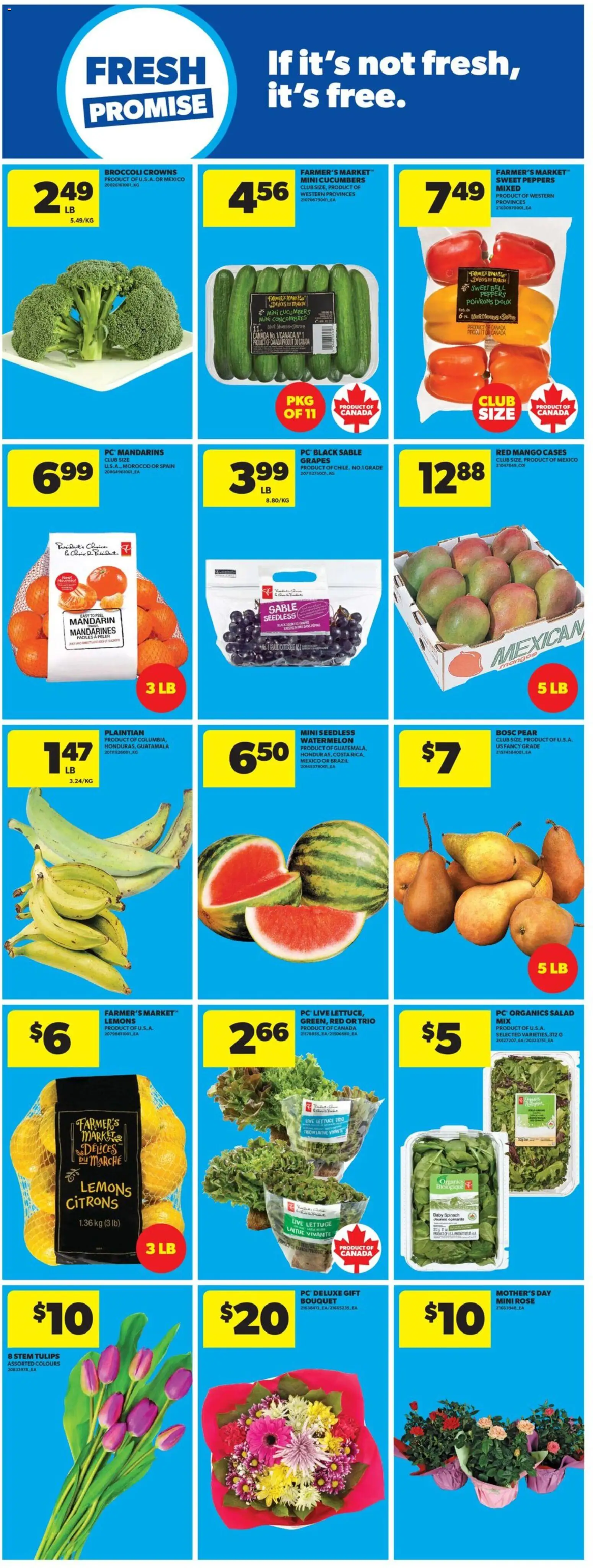 Real Canadian Superstore flyer valid from 30.04.2026 | Page: 26 | Products: Cucumbers, Salad, PC