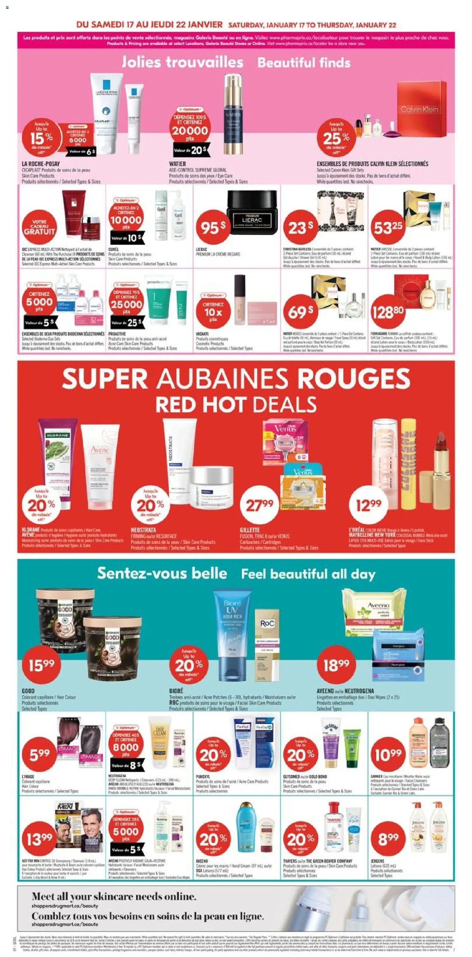 Pharmaprix flyer valid from 16.01.2026 | Page: 9 | Products: Cream, Mascara, Shampoo, Micellar water