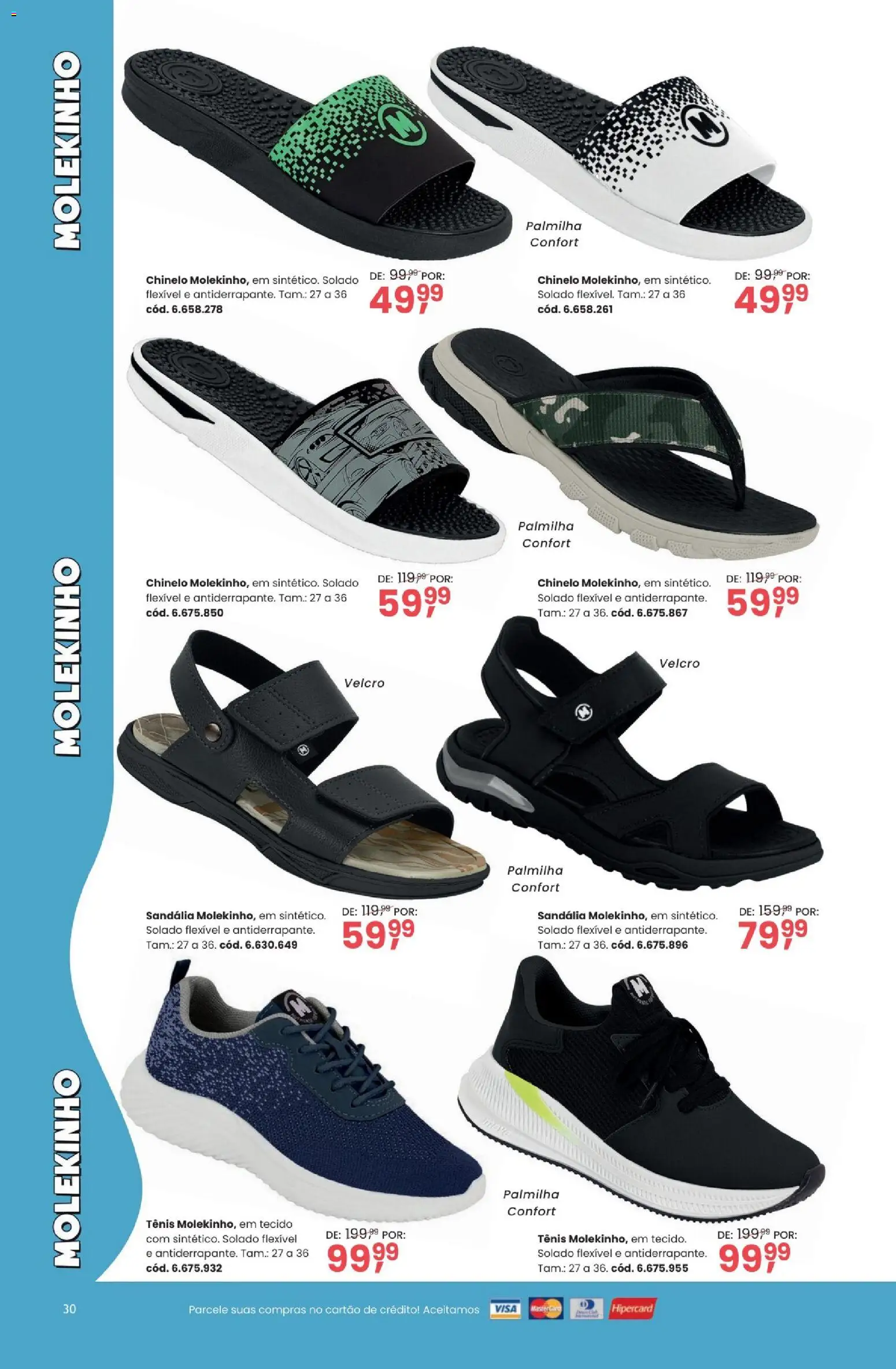 Quatro Estações Folheto - válido de 03.03.2026 | Página: 30 | Produtos: Tecido, Tênis, Palmilha