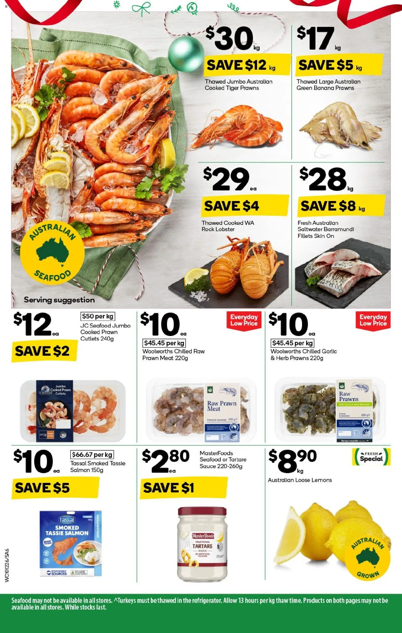Woolworths catalogue - valid from 10.12.2025 | Page: 6 | Products: Lobster, Salmon, Seafood, Garlic