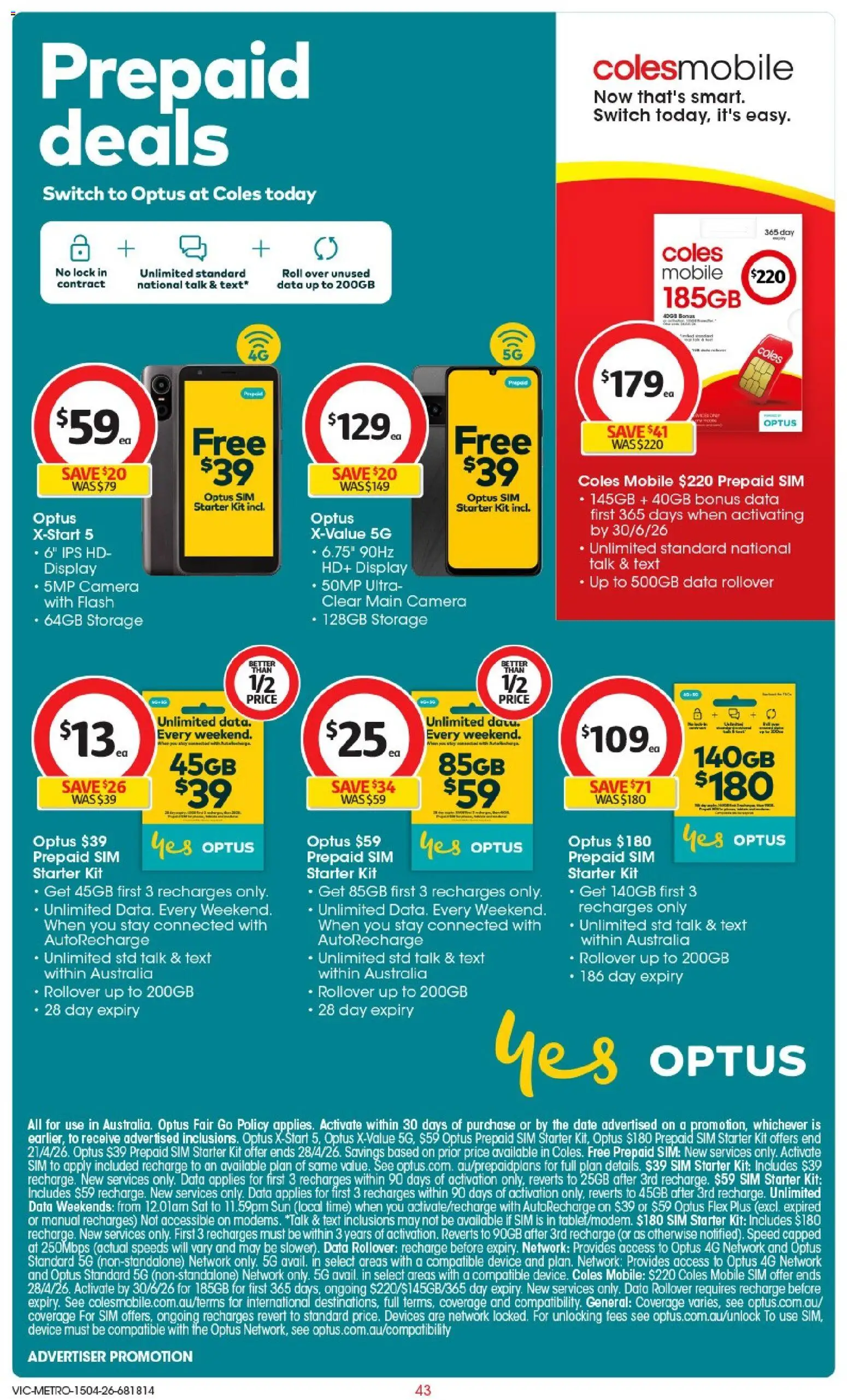 Coles catalogue - valid from 15.04.2026 | Page: 43