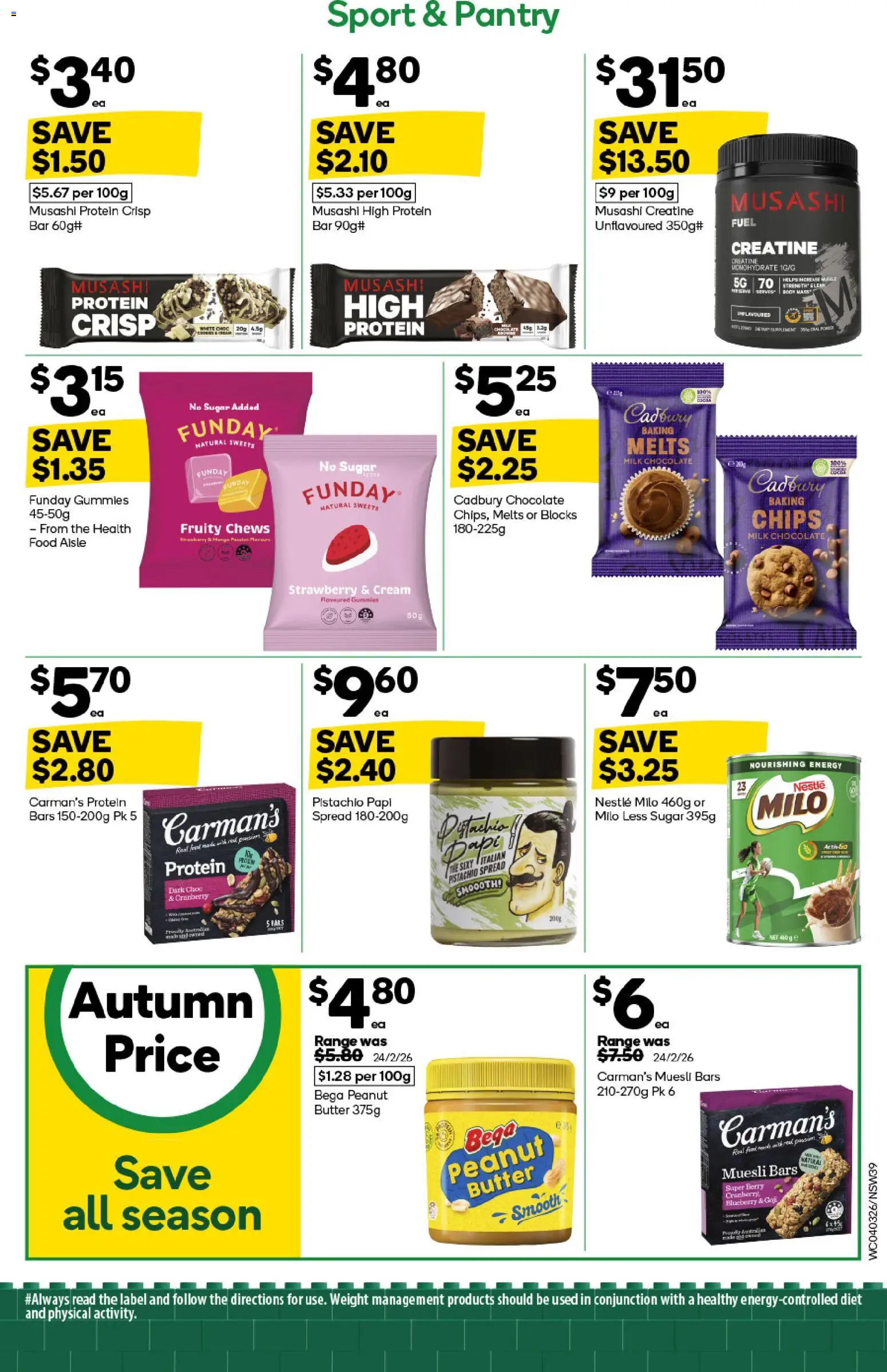 Woolworths catalogue - valid from 04.03.2026 | Page: 39 | Products: Milk, Butter, Chocolate, Chips