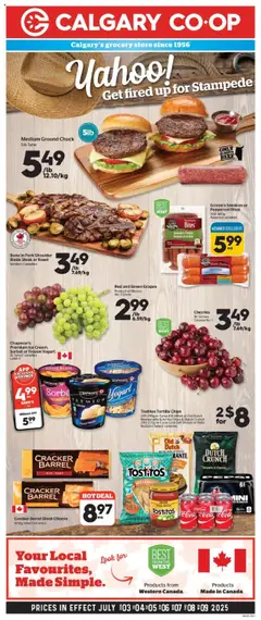 Preview of Calgary Co-op weekly flyer / circulaire from shop Calgary Co-op valid from 03.07.2025