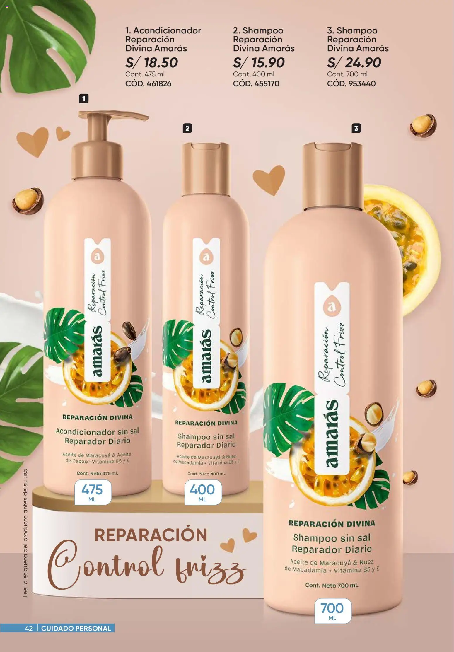 Catálogo Azzorti válido desde 07.01.2026 | Página: 42 | Productos: Shampoo, Acondicionador, Aceite