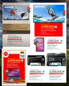 Olímpica - Especial de Tecnología y electrodomésticos -  Vista previa de la revista de la tienda Olímpica valido desde el 13.03.2026 | Página: 4 | Productos: Impresora, Televisor, Tablet