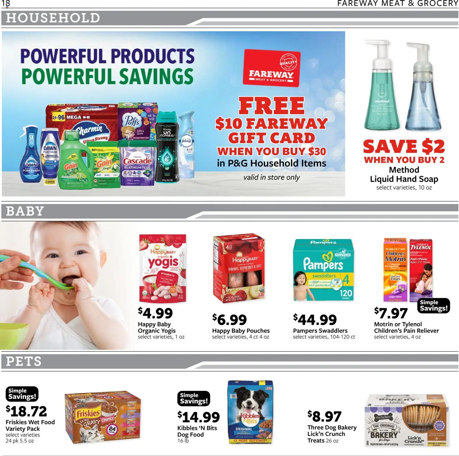 Fareway Weekly Ad - valid from 12.01.2026 | Page: 18 | Products: Bakery, Dog Food, Soap, Cookies