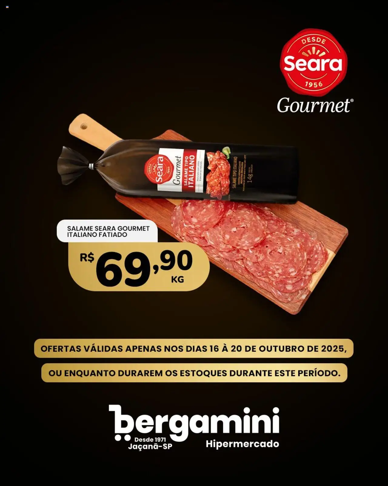 Supermercado Bergamini Folheto - válido de 16.10.2025 | Página: 4 | Produtos: Salame, Vinho