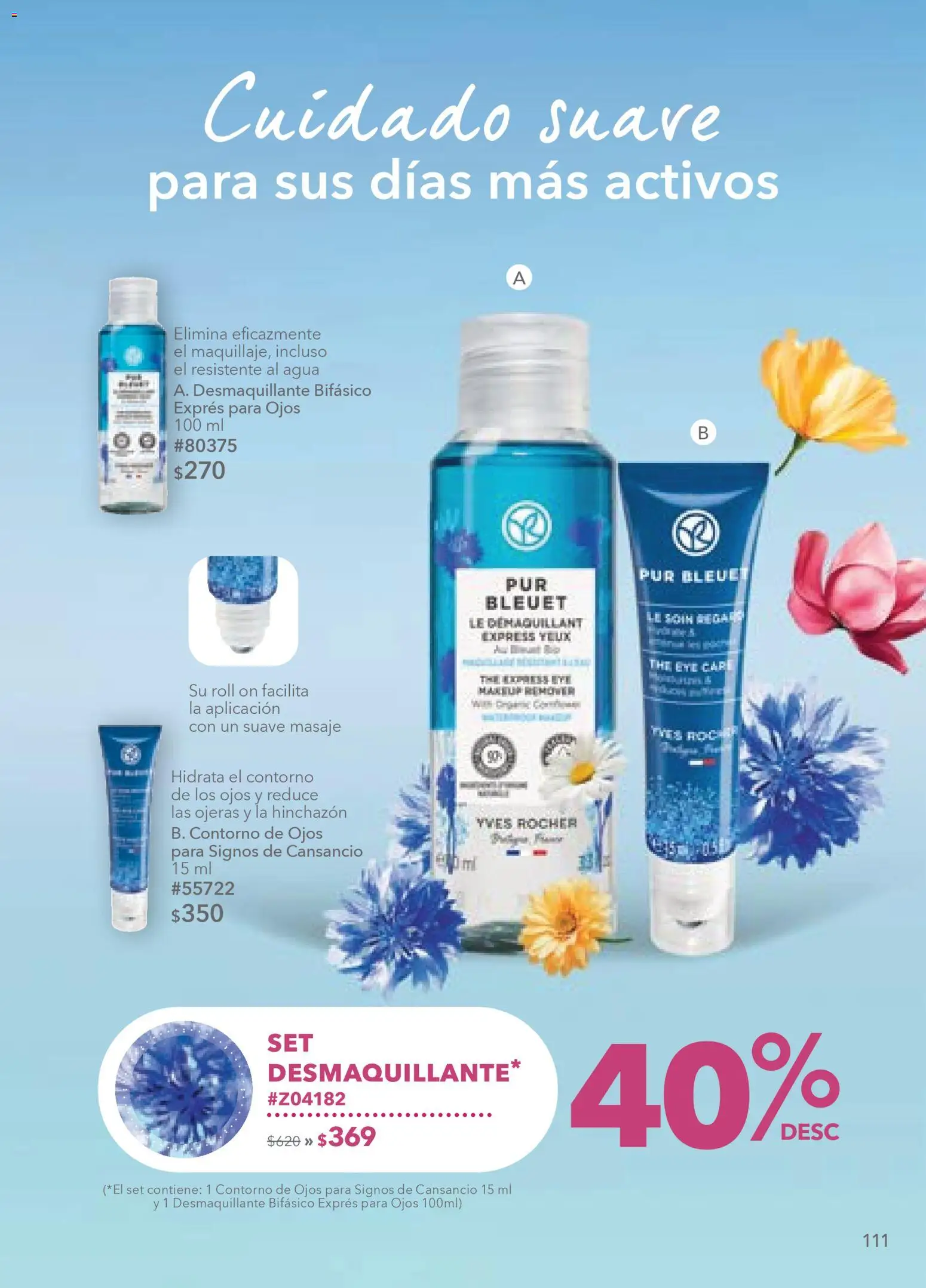 Nuevas ofertas de Yves Rocher válidas en toda la República Mexicana desde el 24.03.2026. ¡Encuentra las mejores ofertas en Yves Rocher campaña 5 2026! | Página: 113 | Productos: Contorno de ojos, Contorno, Agua, Desmaquillante