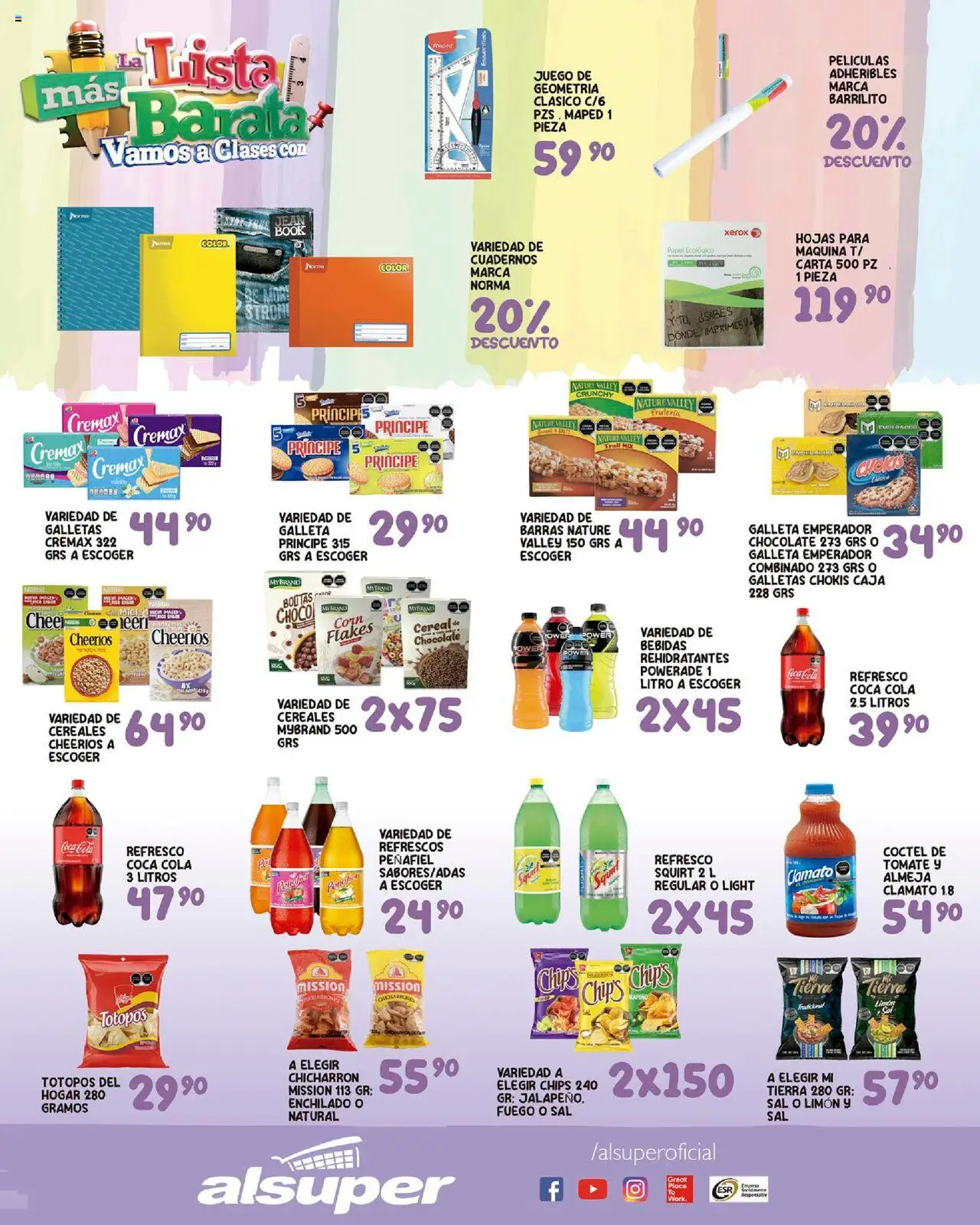 Nuevas ofertas de Alsuper válidas en toda la República Mexicana desde el 05.09.2025. ¡Encuentra las mejores ofertas en Alsuper - Folleto - Durango! | Página: 3 | Productos: Sal, Tomate, Galletas, Caja