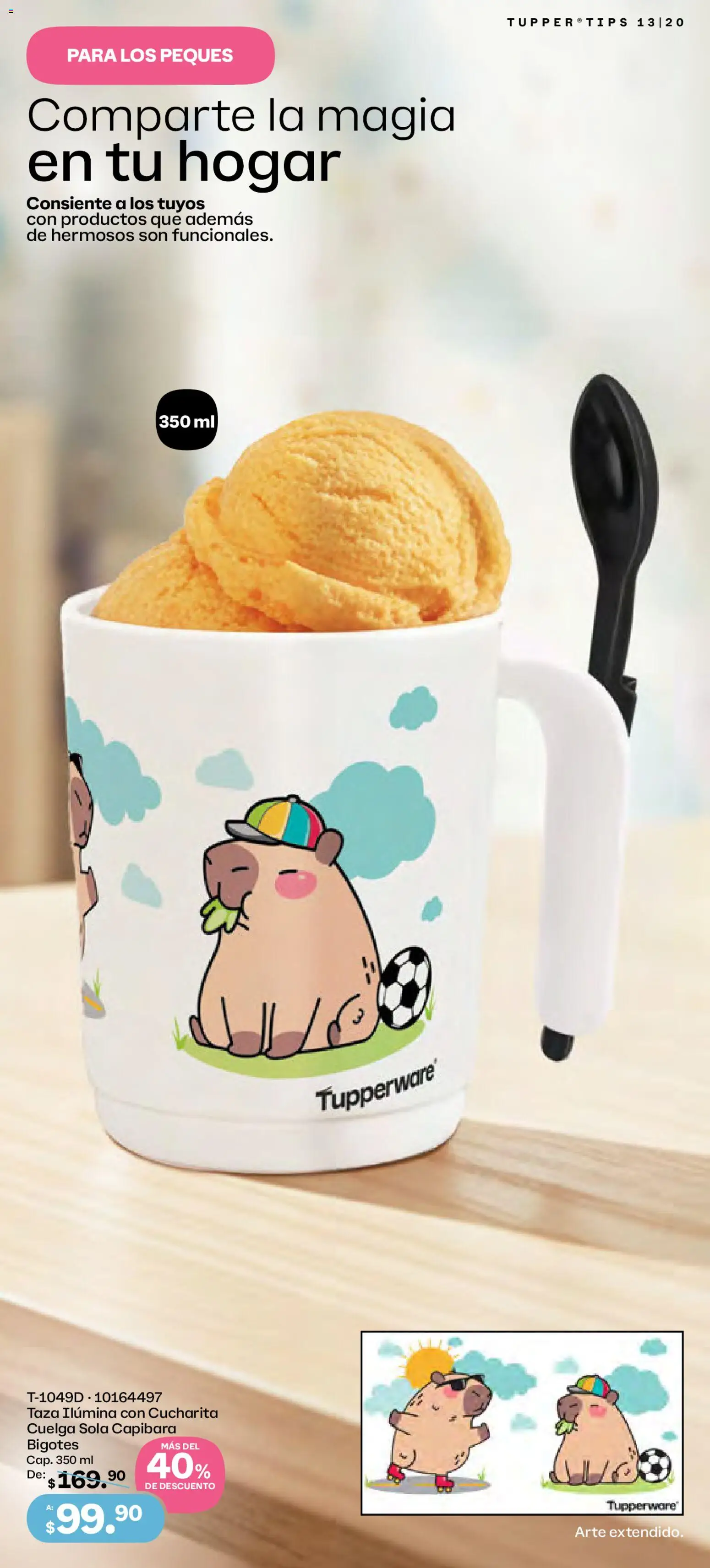 Nuevas ofertas de Tupperware válidas en toda la República Mexicana desde el 01.12.2025. ¡Encuentra las mejores ofertas en Tupperware catálogo! | Página: 20 | Productos: Taza, Tupper