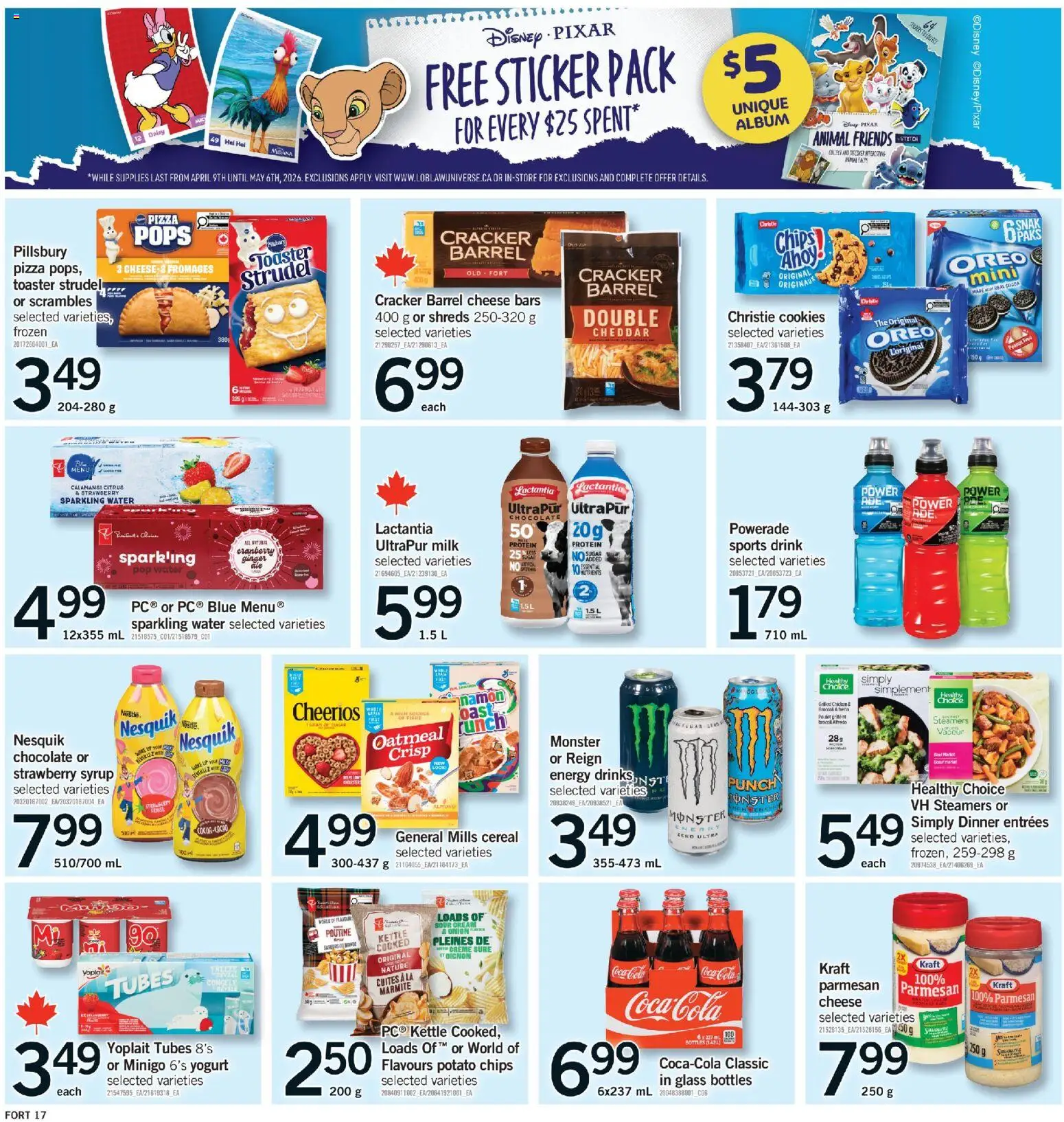 Fortinos flyer valid from 23.04.2026 | Page: 17 | Products: Cookies, Kettle, Toaster, Chocolate