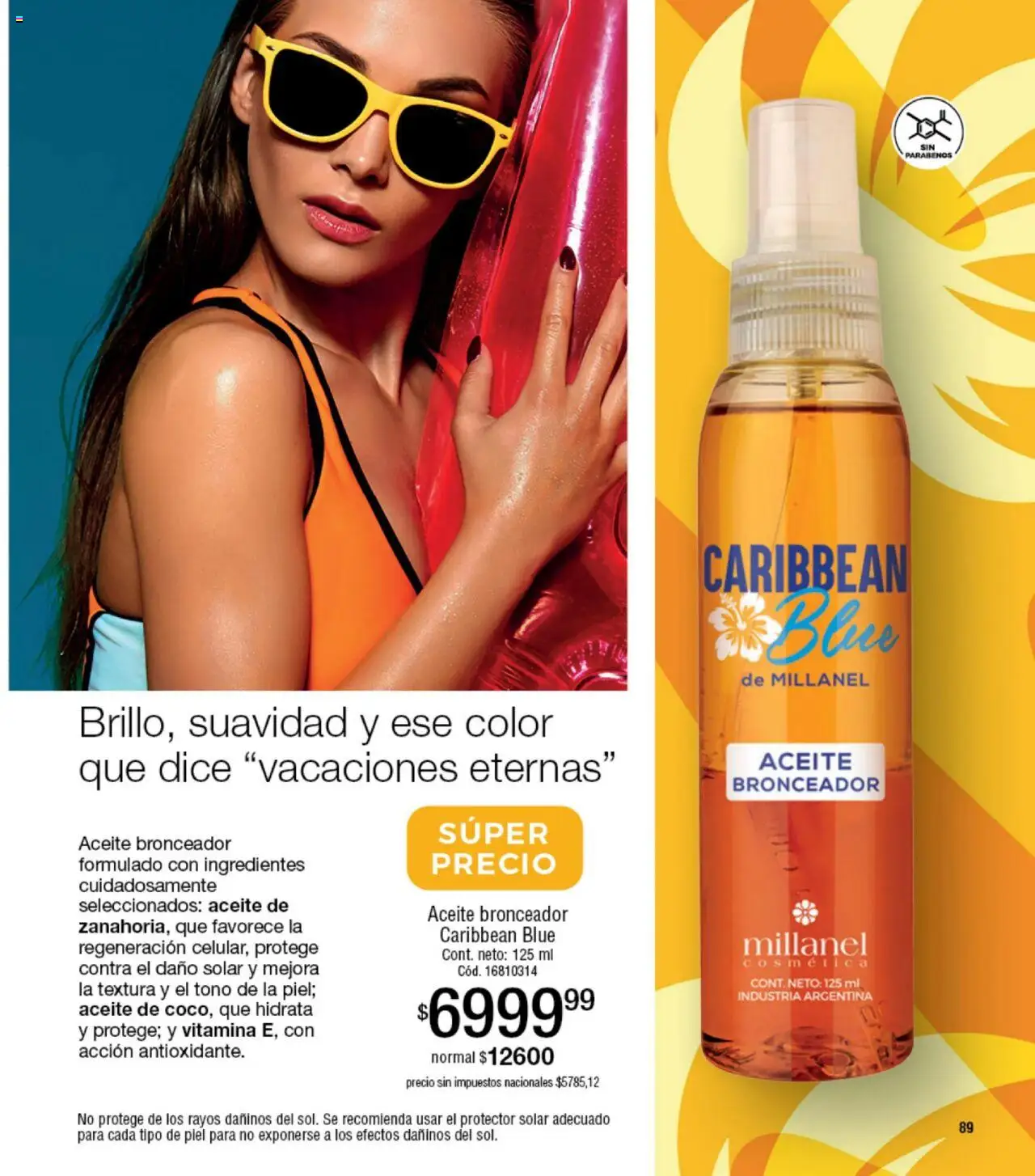 Millanel - Catálogo │ válido desde el 20.10.2025 | Página: 89 | Productos: Aceite, Bronceador, Protector solar