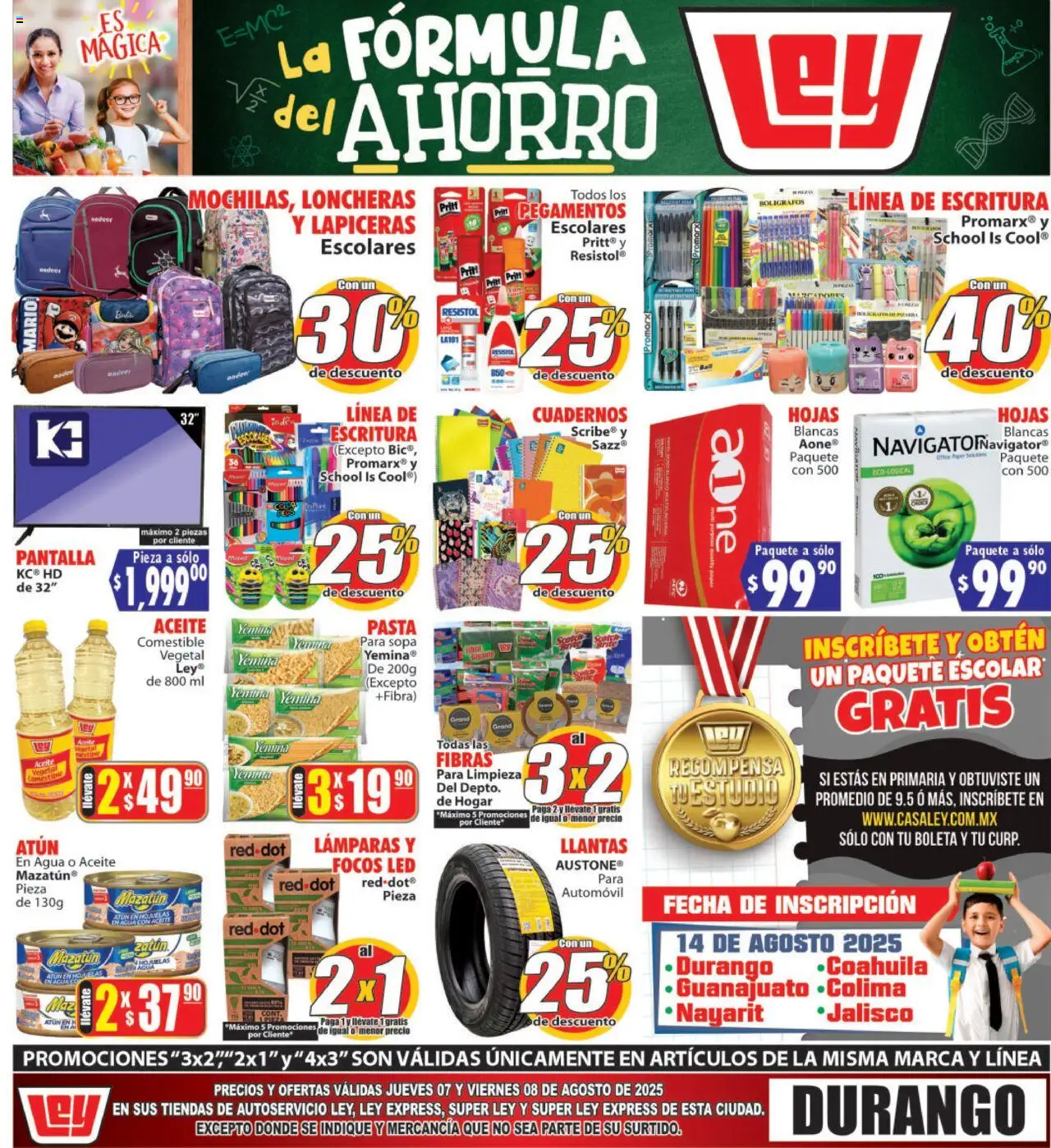 Nuevas ofertas de Casa Ley válidas en toda la República Mexicana desde el 07.08.2025. ¡Encuentra las mejores ofertas en Casa Ley - Folleto Autoservicio! | Página: 2 | Productos: Atún, Agua, Aceite, Hojuelas