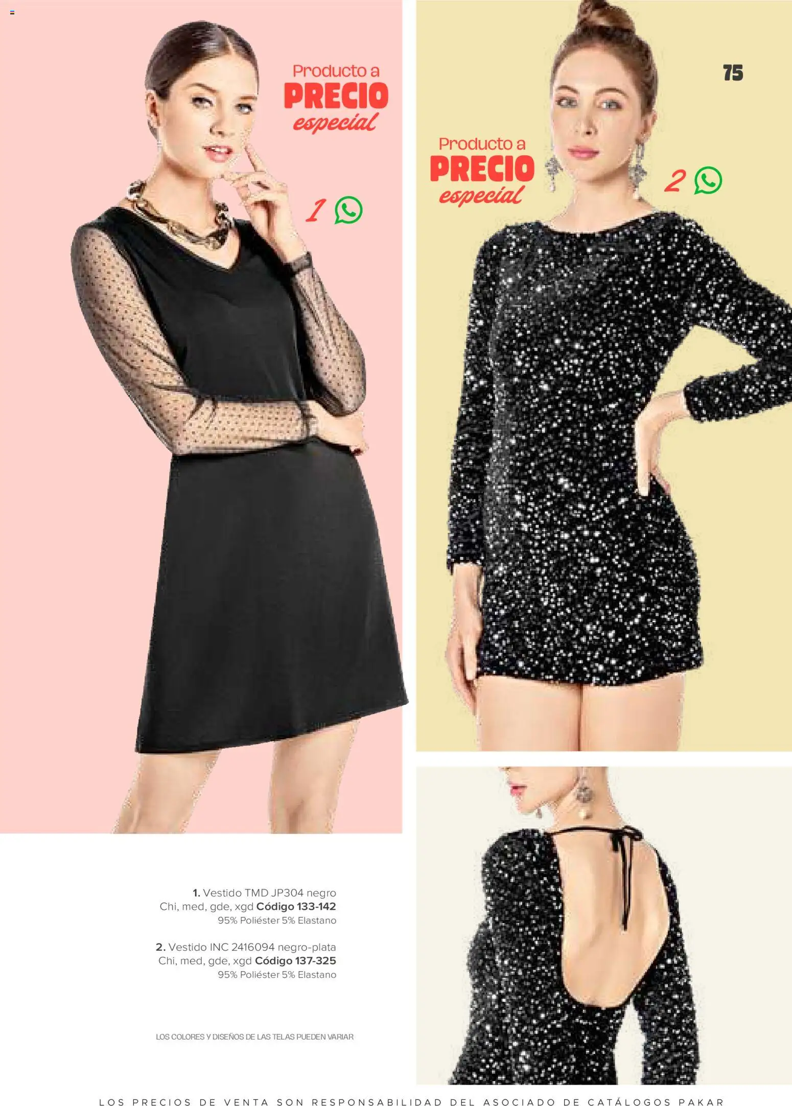 Nuevas ofertas de SC Pakar válidas en toda la República Mexicana desde el 30.01.2026. ¡Encuentra las mejores ofertas en SC Pakar catálogo Ropa! | Página: 75 | Productos: Vestido