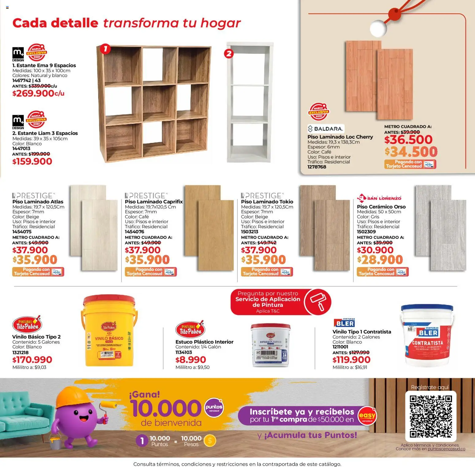 Easy revista - valida desde el 15.01.2026 | Página: 9 | Productos: Pintura, Estante, Café